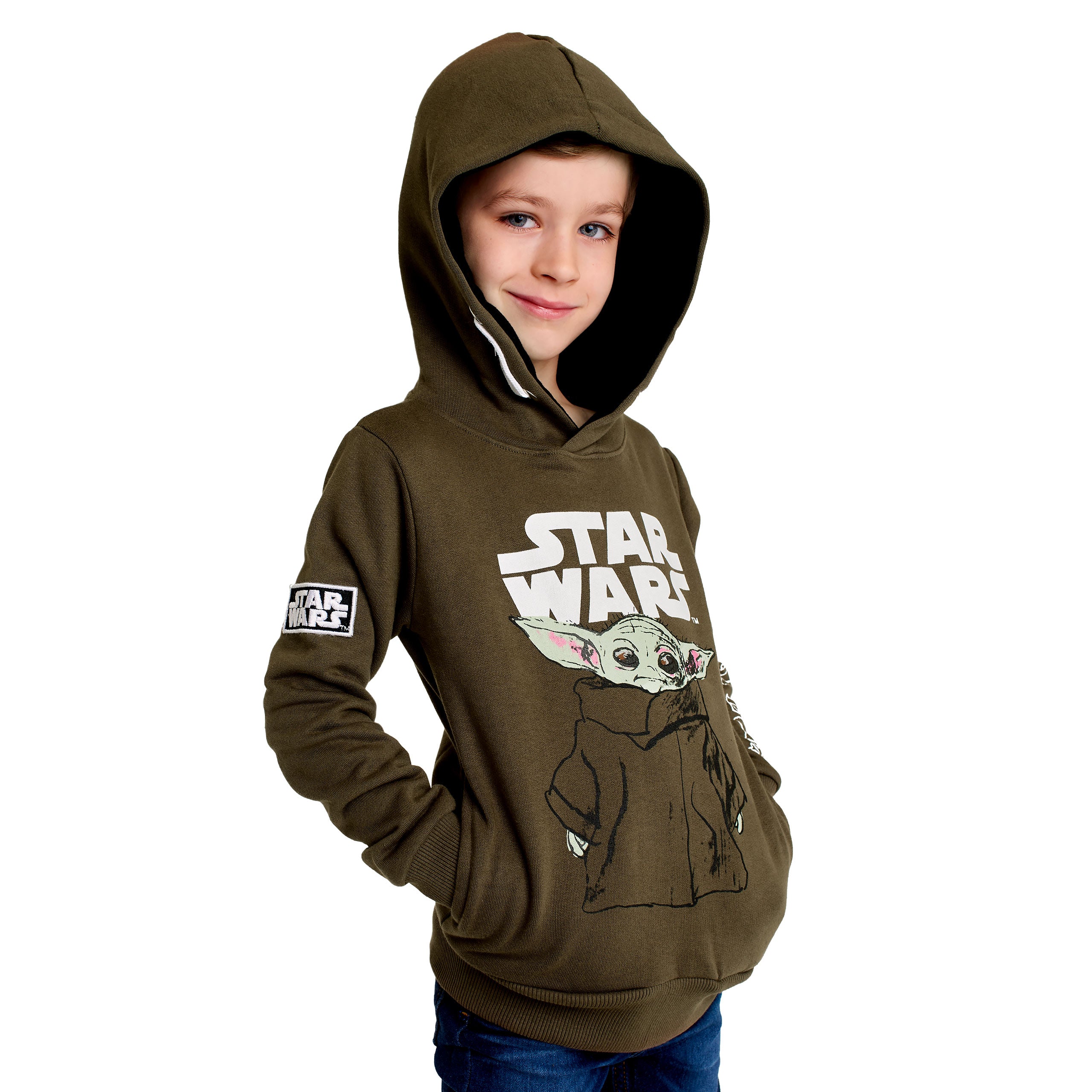Product image Grogu Kids Hoodie Green - Star Wars The Mandalorian