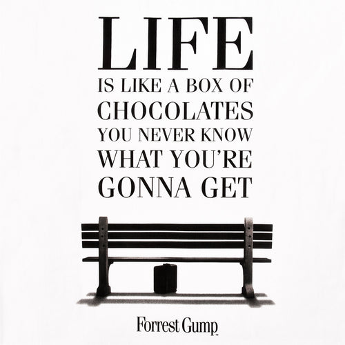 Product image Forrest Gump - Life Is Like a Box of Chocolates T-Shirt white