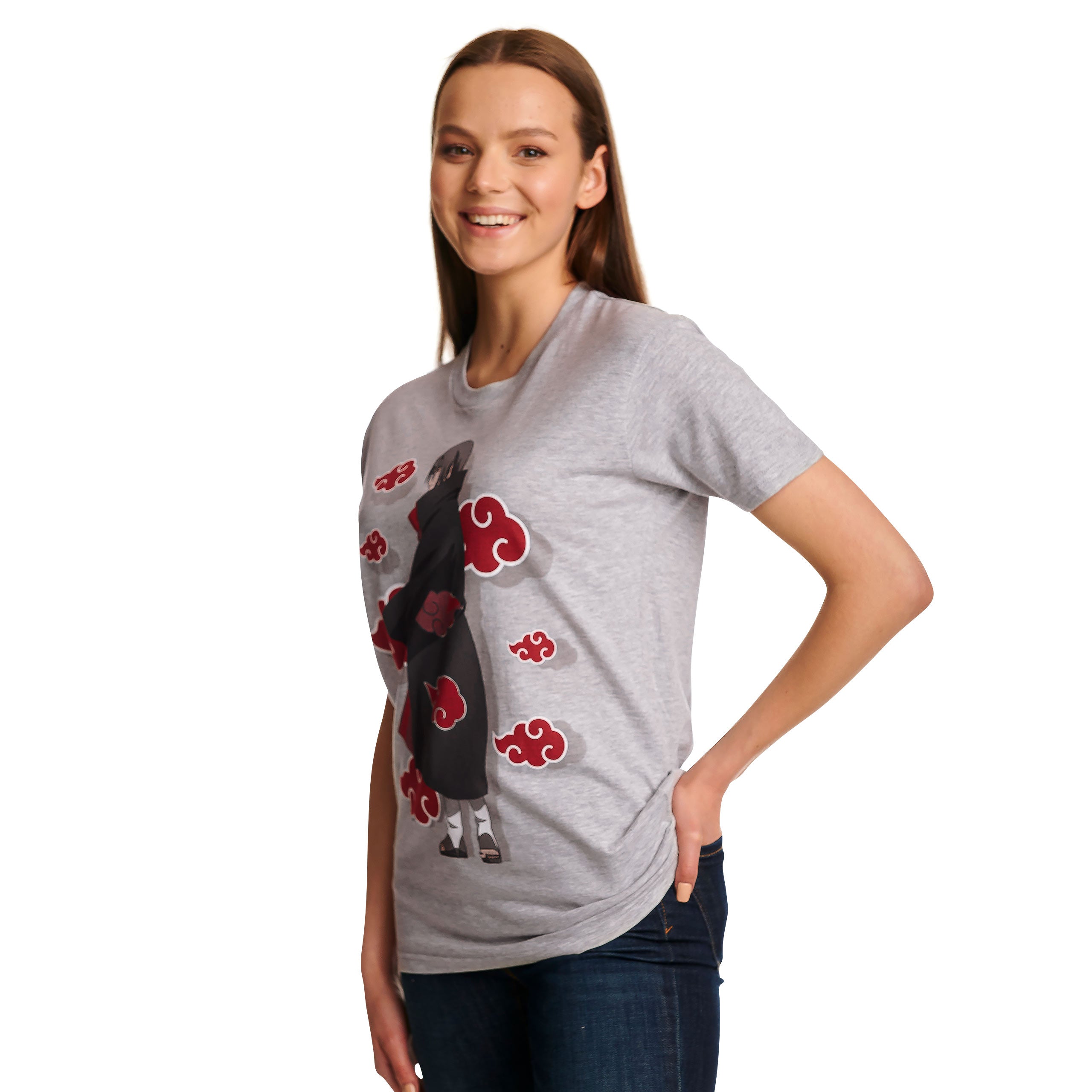 Naruto - Itachi Akatsuki T-Shirt grey – Elbenwald