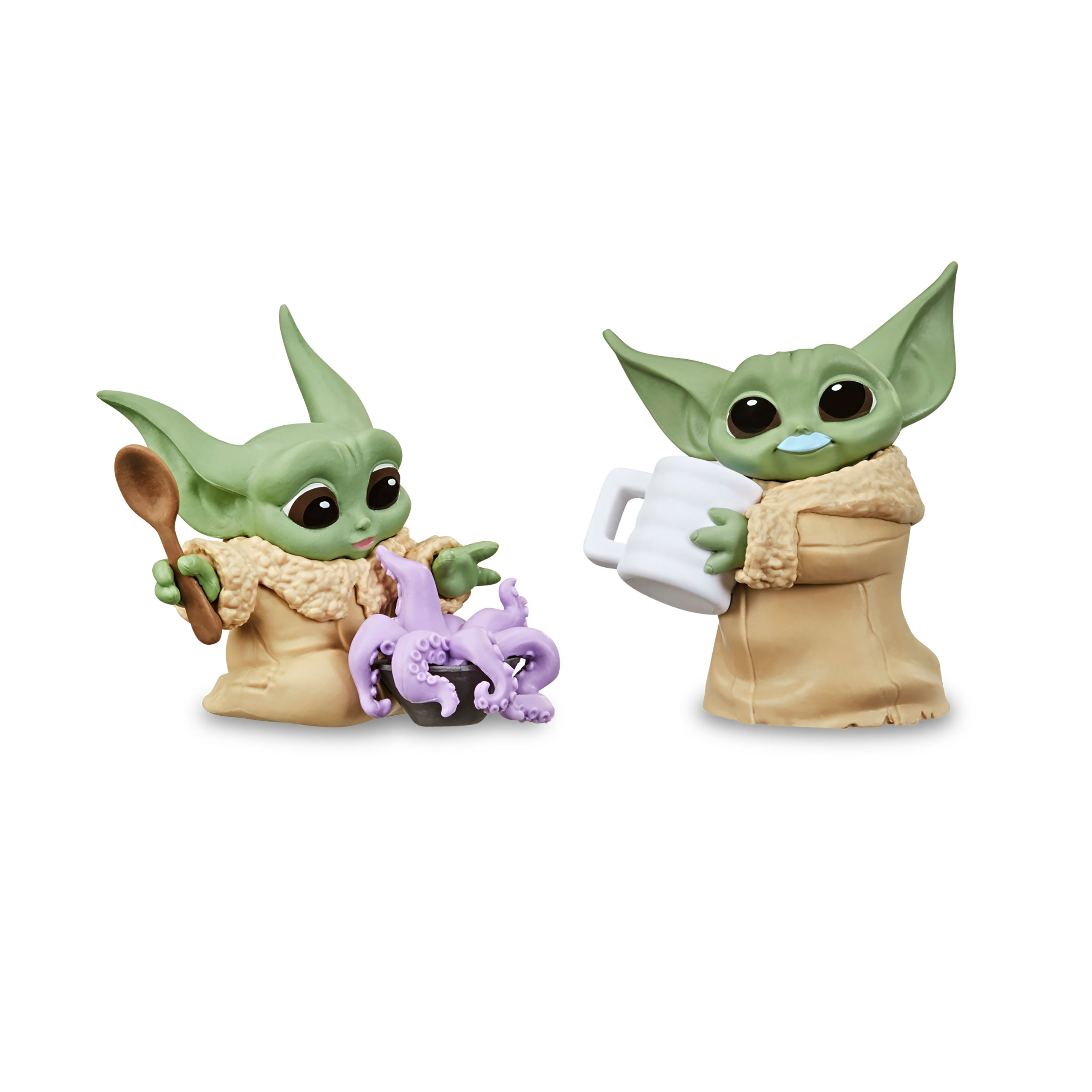Grogu with Tentacle Soup and Milk Mustache Pose Mini Figure Set