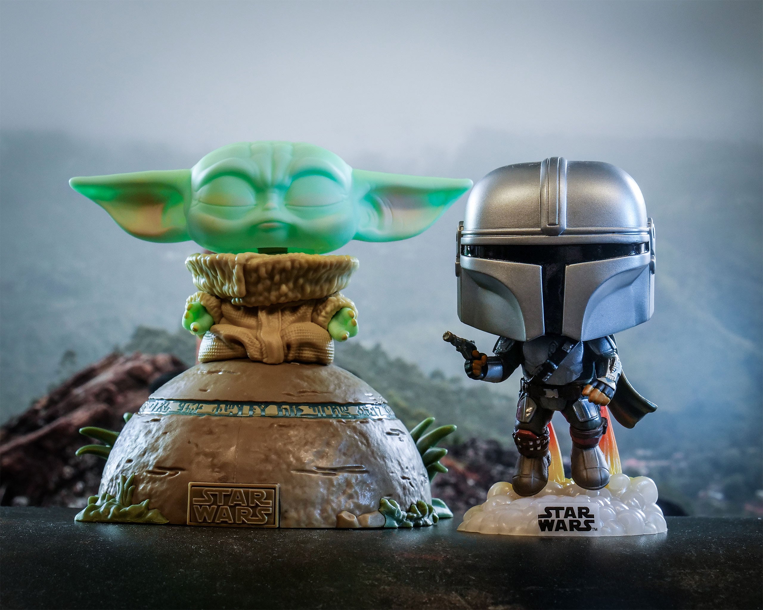 Grogu Using the Force Funko Pop Figure with Light and Sound