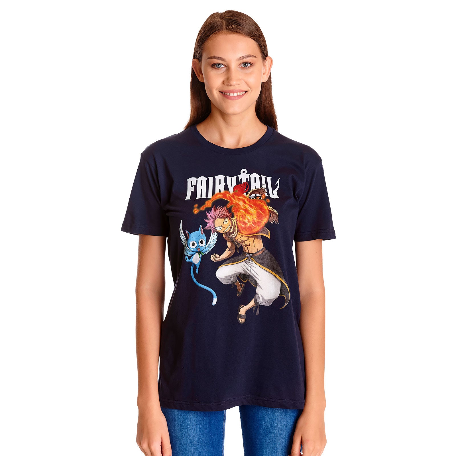 Fairy Tail - Natsu and Happy T-Shirt blue – Elbenwald