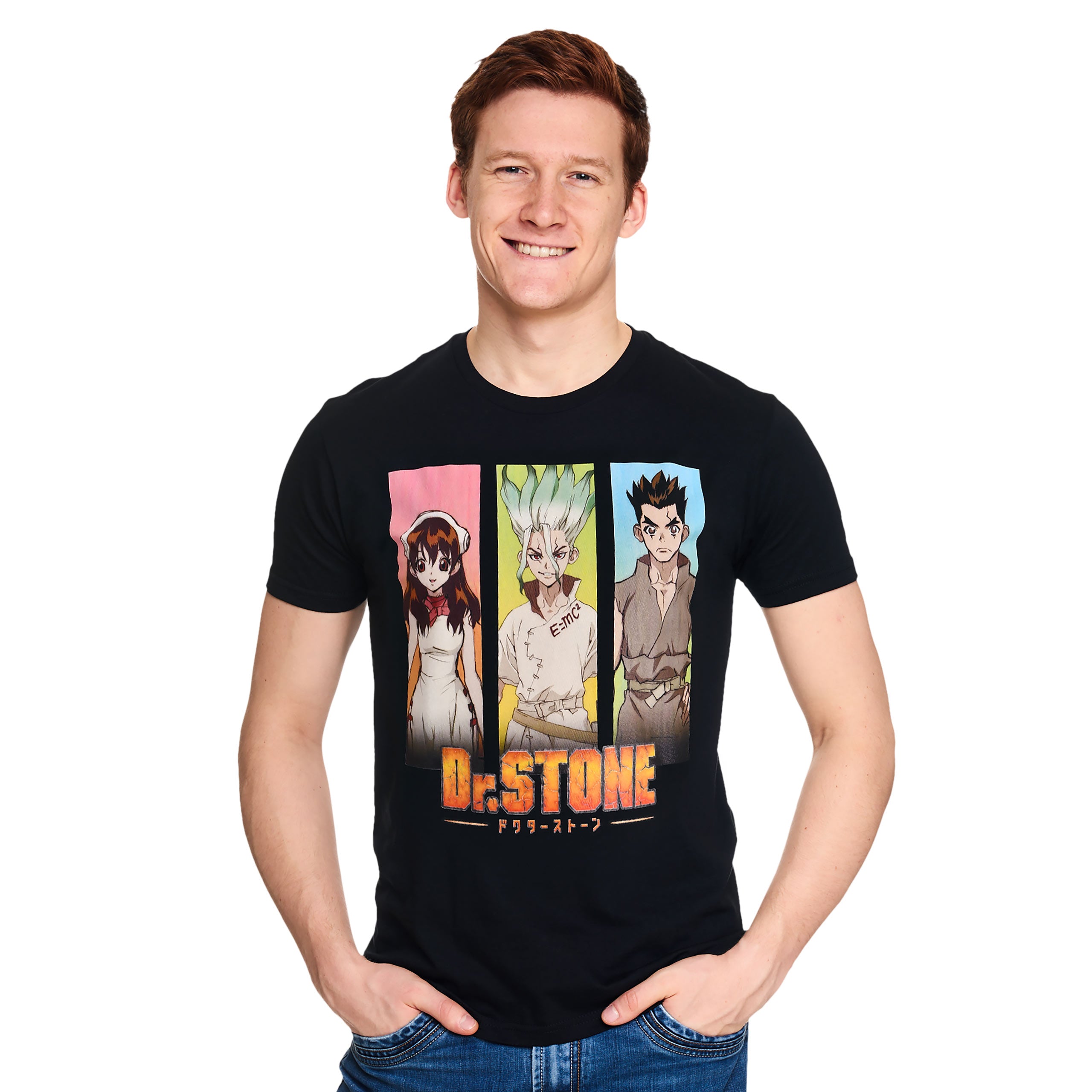 Dr. Stone - Graphic Characters T-Shirt black – Elbenwald