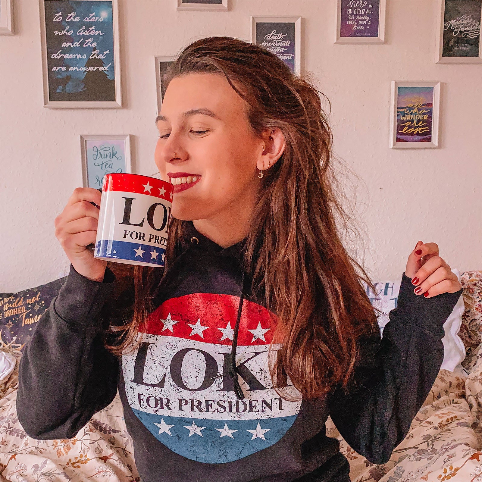 Product image For President Hoodie for Loki Fans black