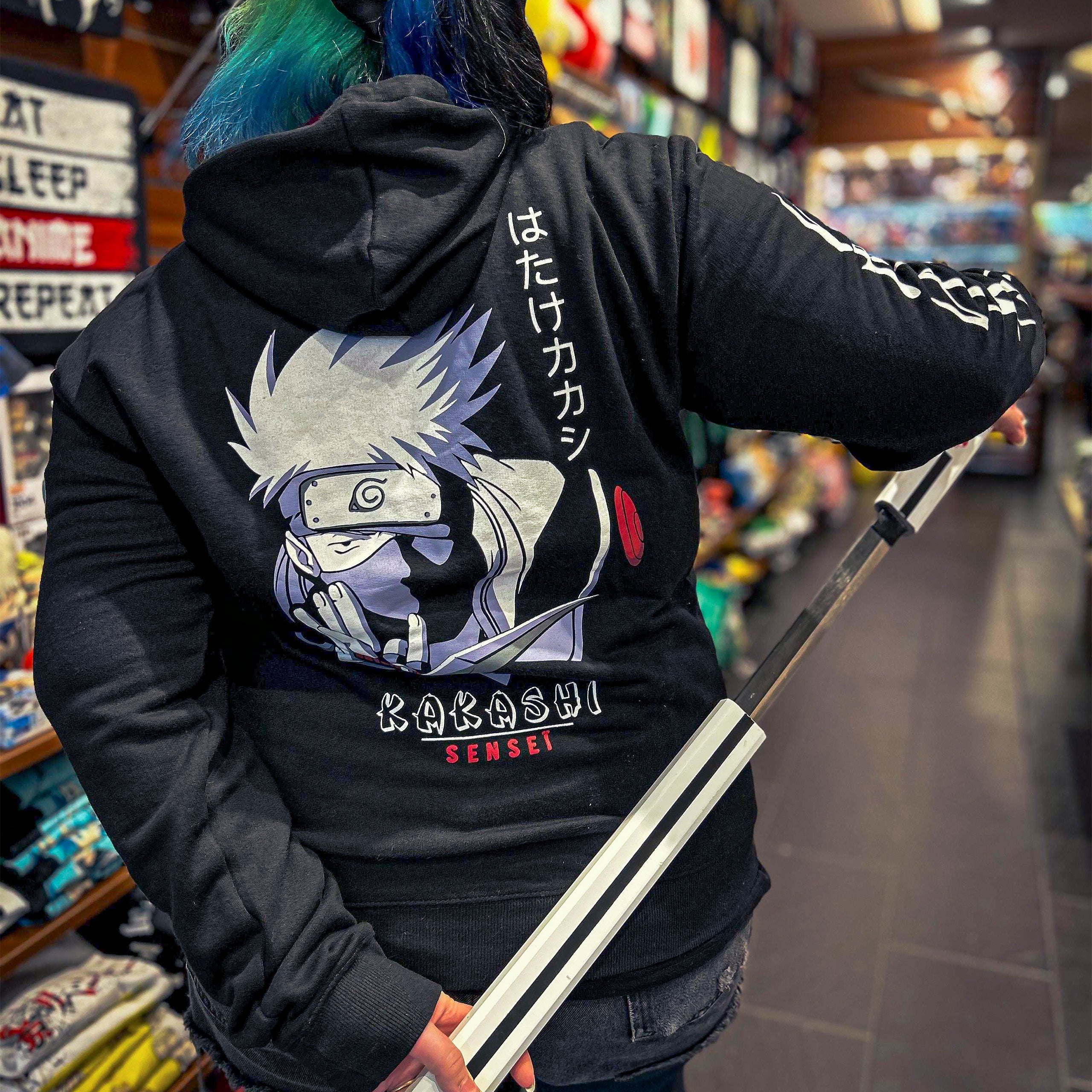 Naruto - Kakashi Sensei Hoodie Black – Elbenwald