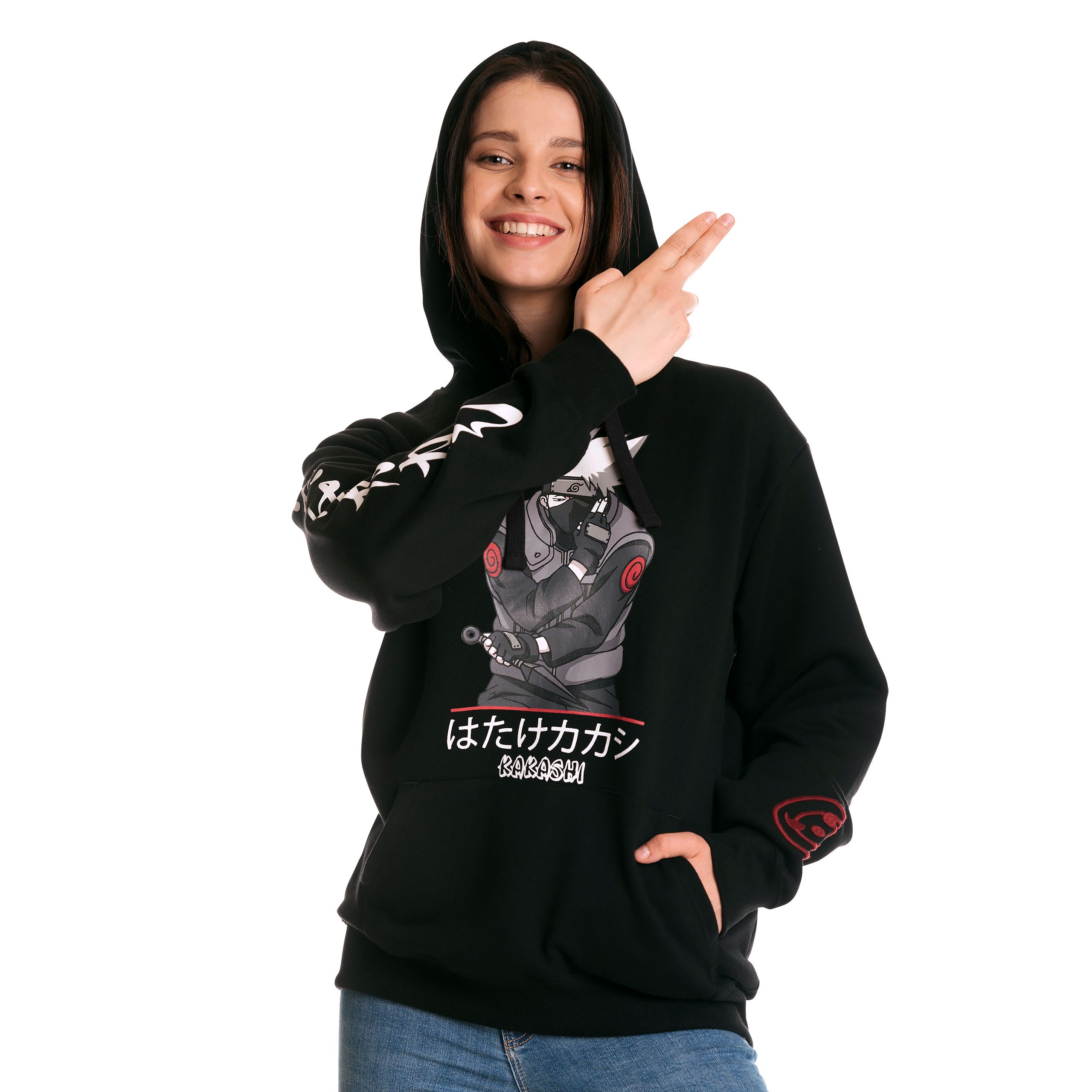 Naruto - Kakashi Sensei Hoodie Black – Elbenwald