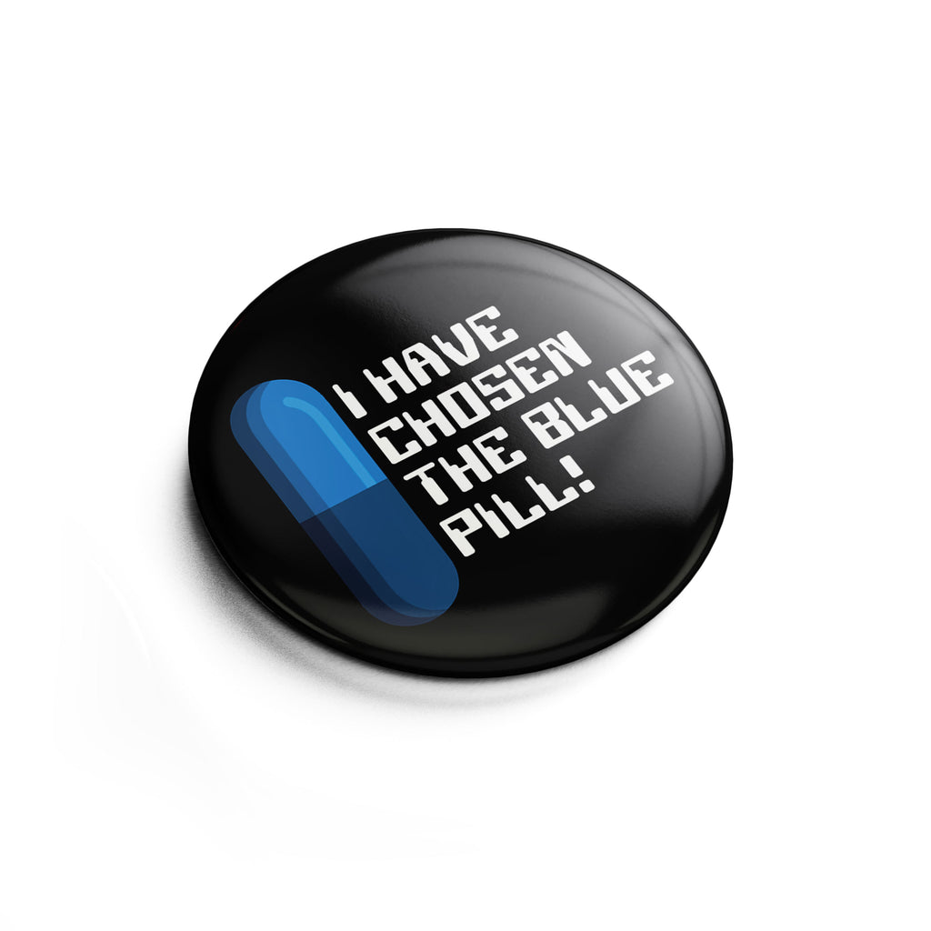 Product image Blue Pill Button for Matrix Fans