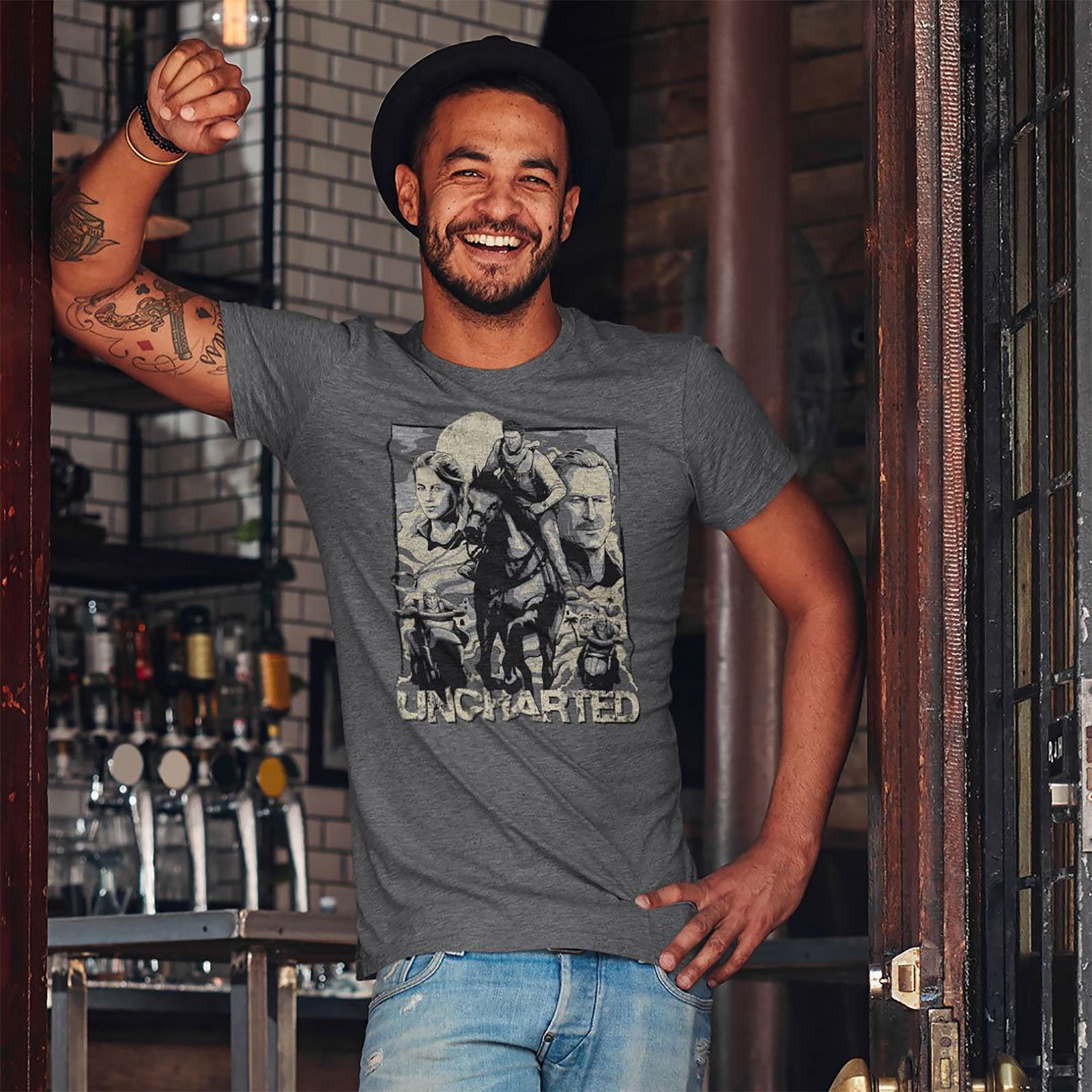 Product image Uncharted - Cover Page T-Shirt grey