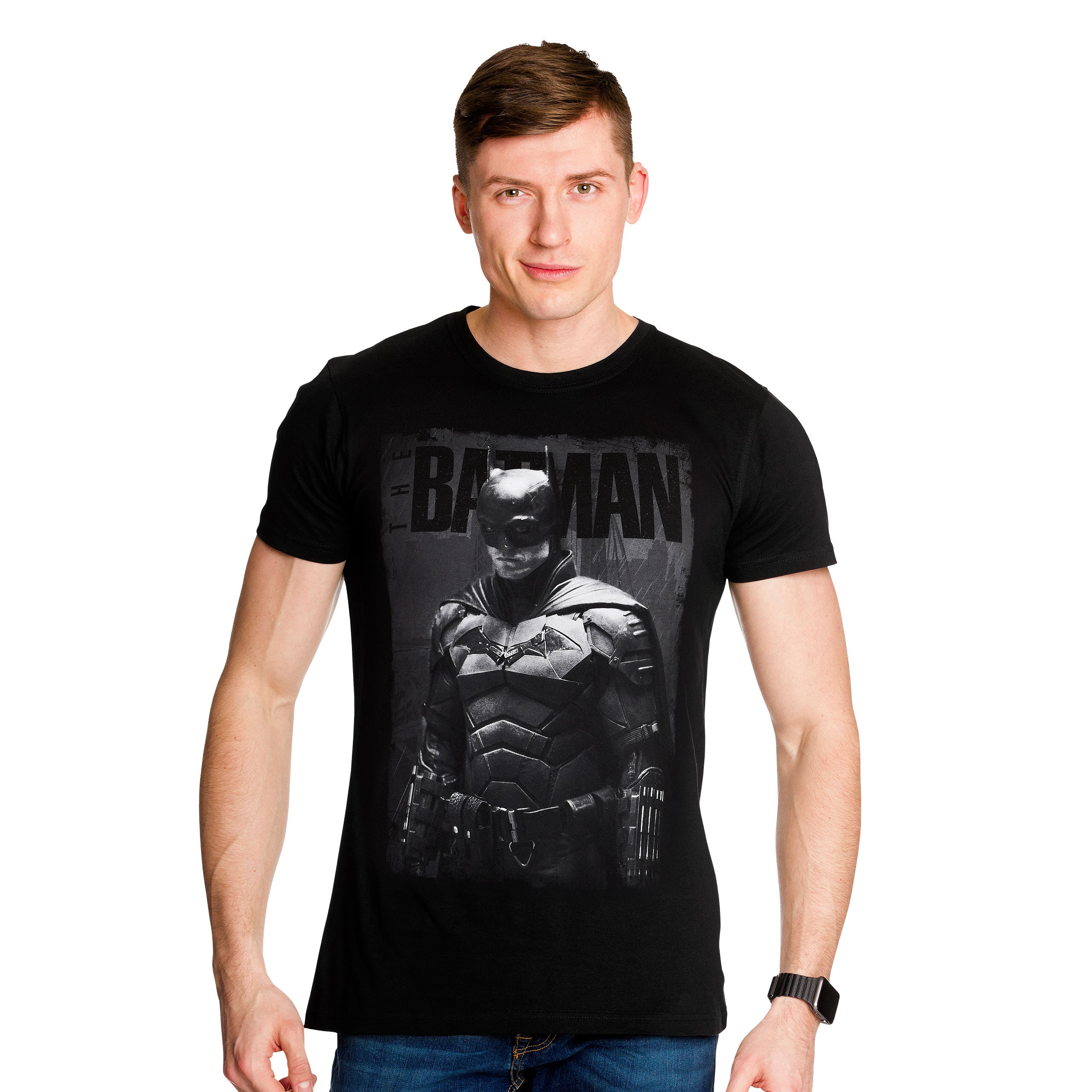 Product image The Batman - Monochrome Poster T-Shirt Black