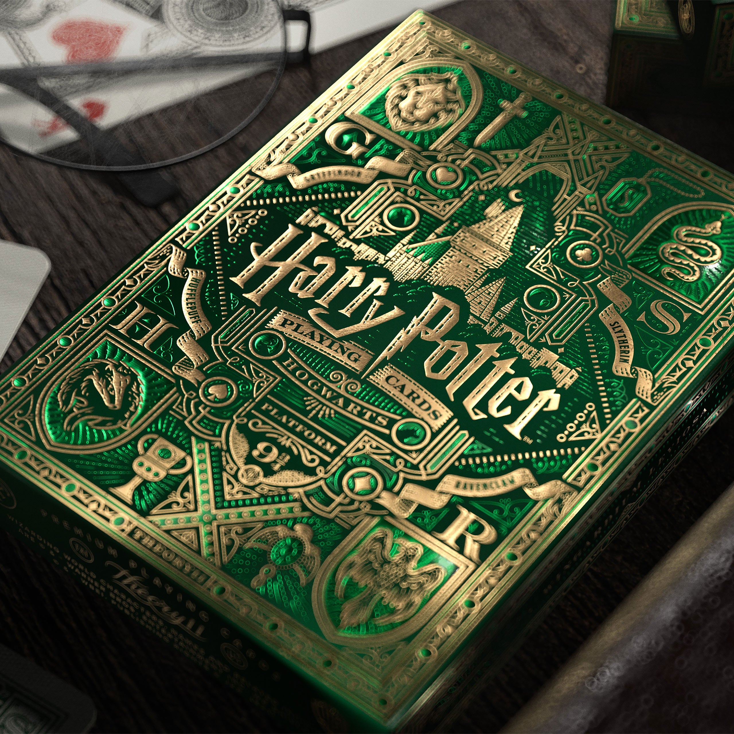 Harry Potter - Slytherin Card Game Deluxe Edition – Elbenwald