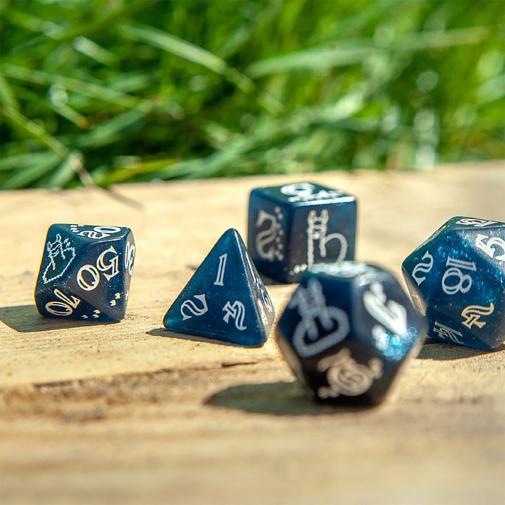 Product image Llama Glitter RPG Dice Set 7pcs