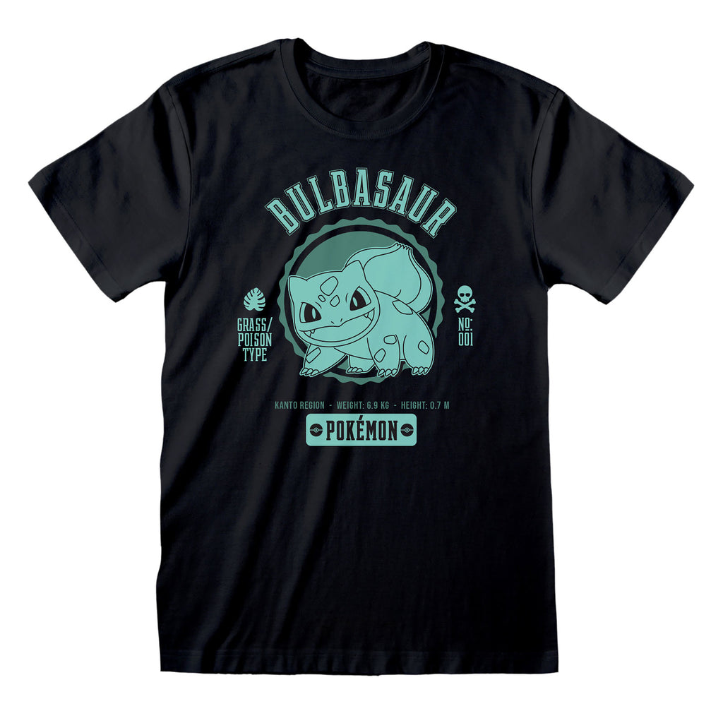 Product image Pokemon - Bulbasaur College T-Shirt Black