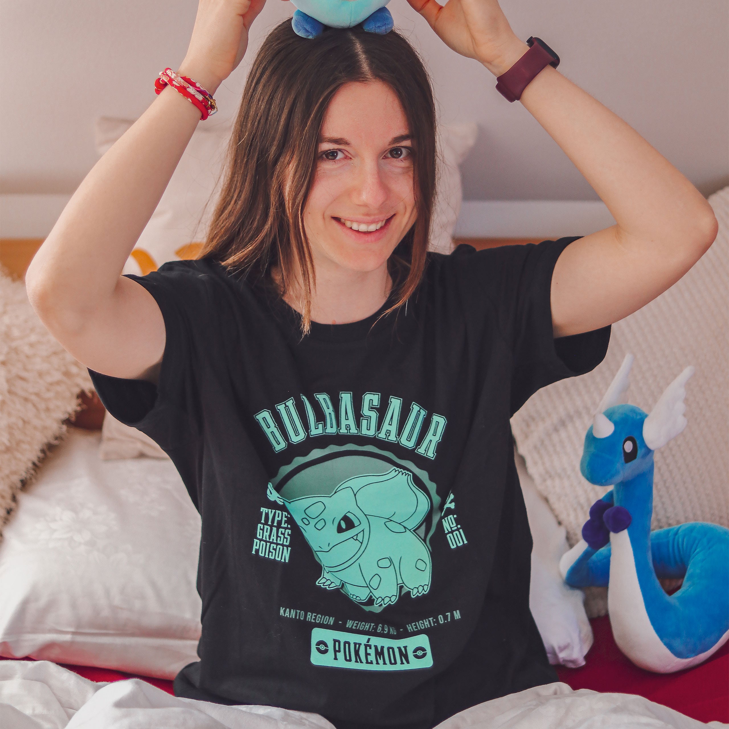 Product image Pokemon - Bulbasaur College T-Shirt Black