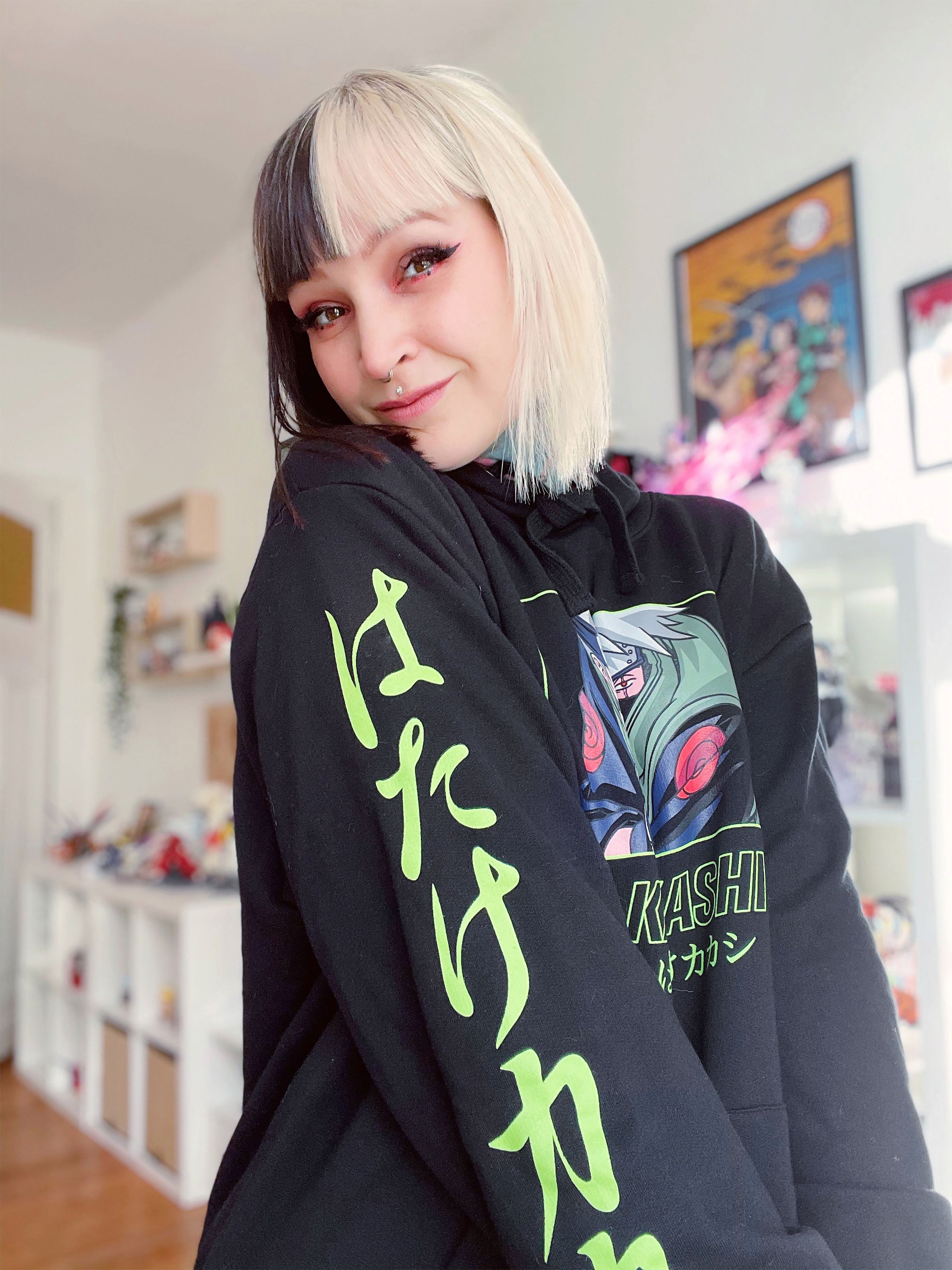 Naruto - Kakashi Raikiri Hoodie Black – Elbenwald