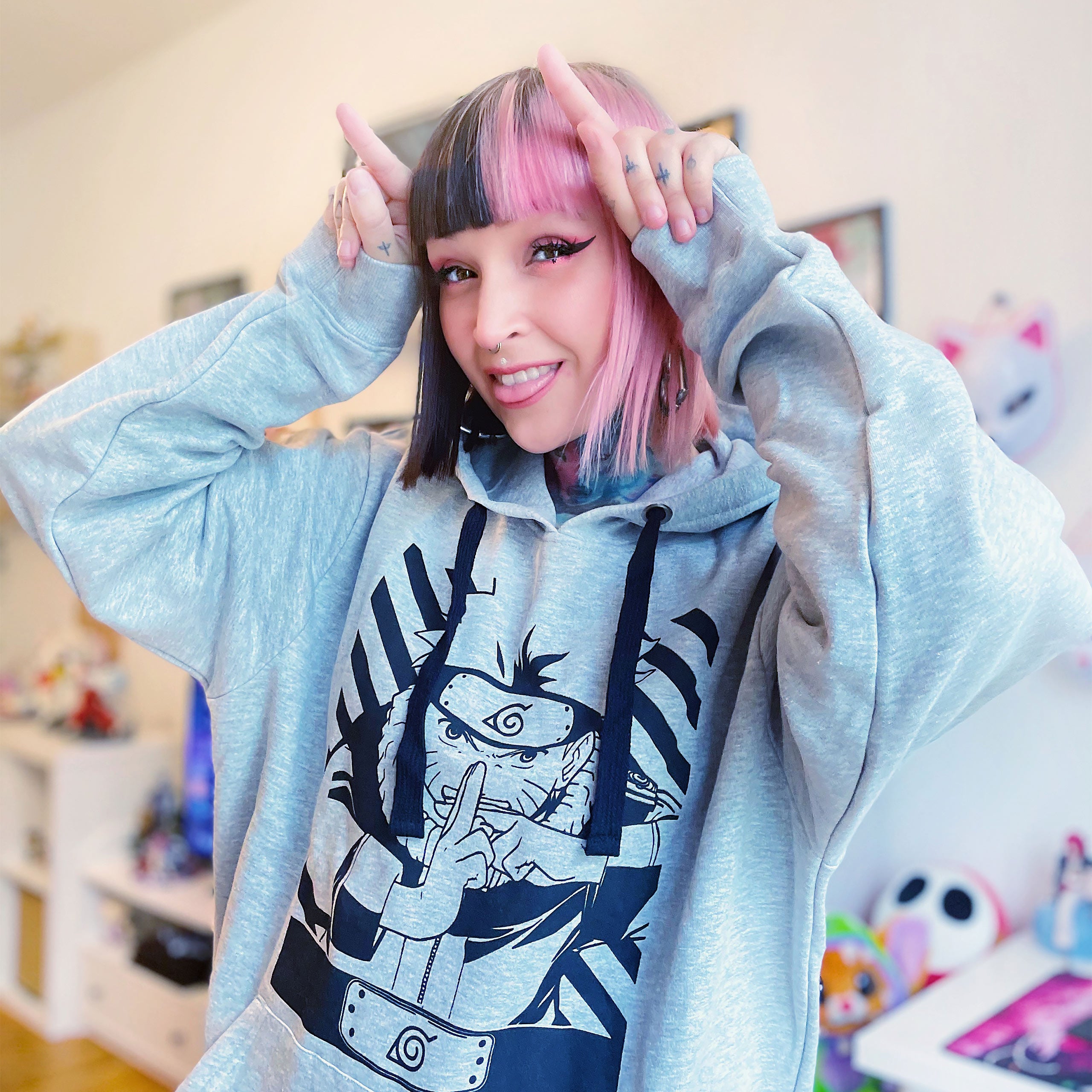 Product image Naruto Shippuden - Uzumaki Naruto Hoodie Grey