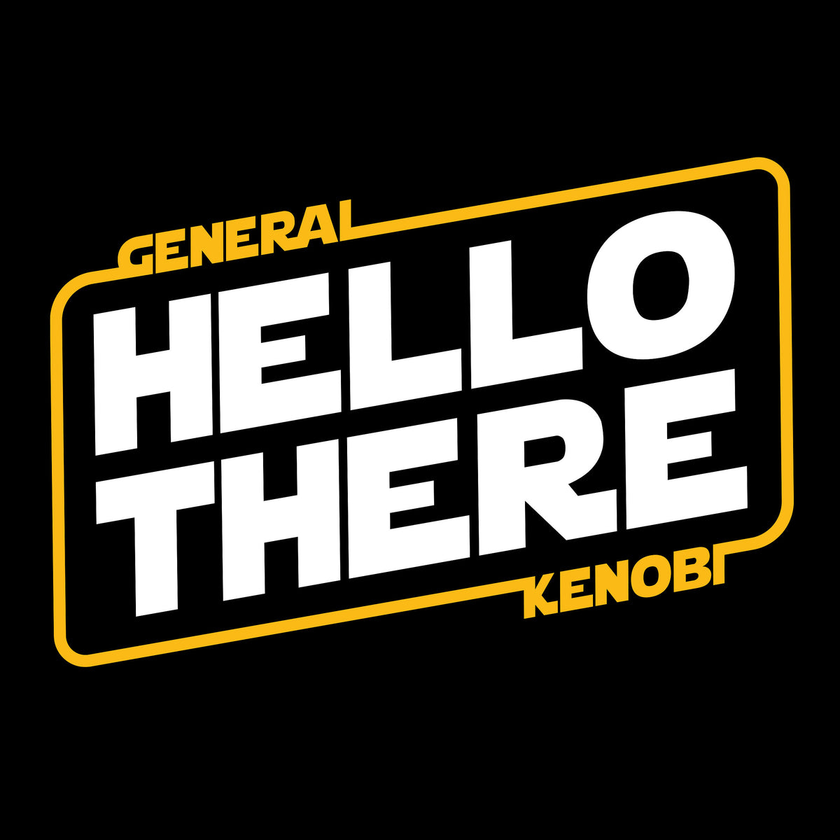 Product image General Kenobi Hello There T-Shirt for Star Wars Fans Black