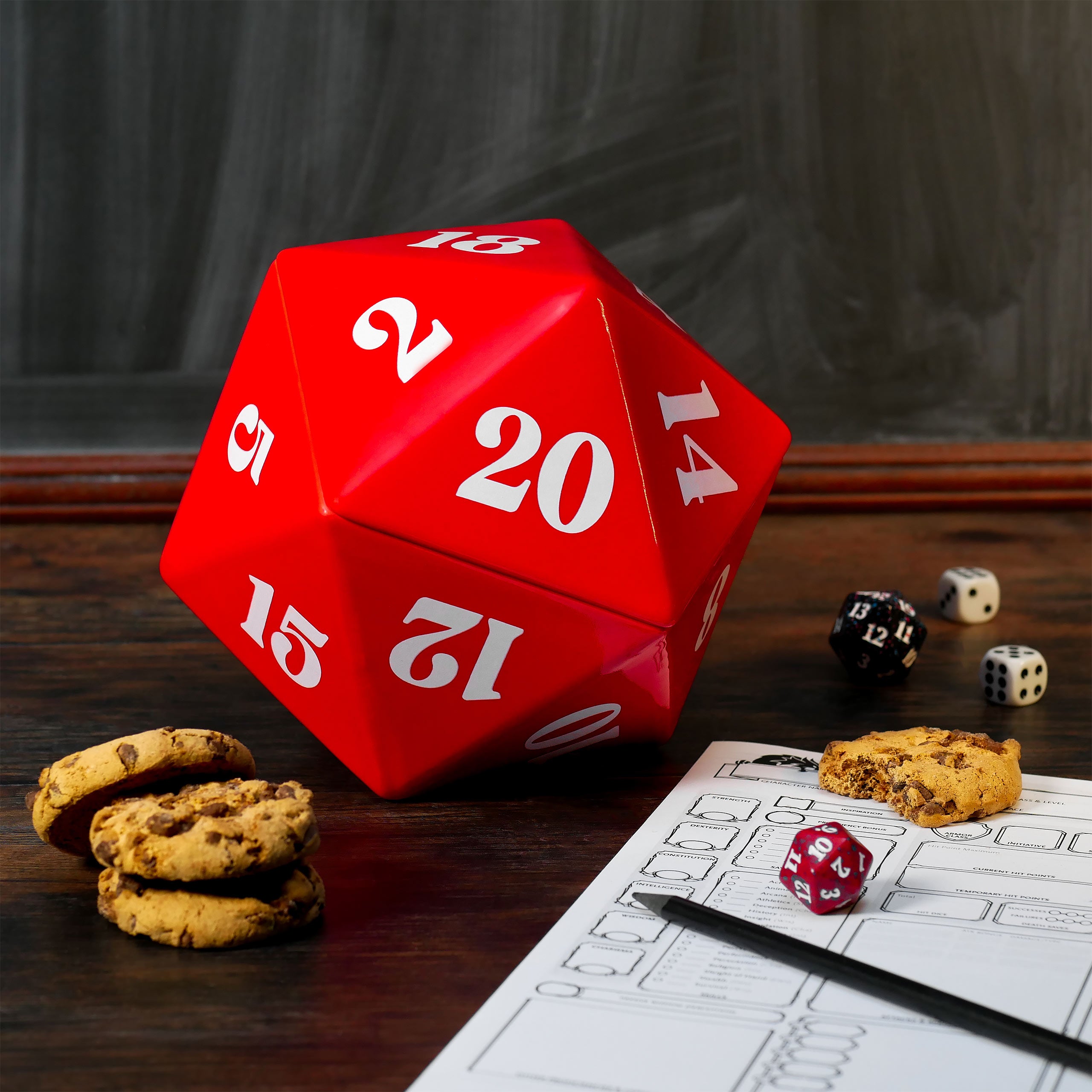 Product image D20 Dice Cookie Jar for Pen & Paper Fans