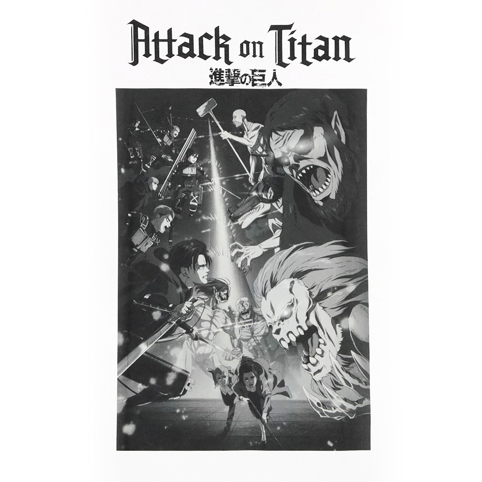 Attack on Titan - Season 4 Poster T-Shirt white – Elbenwald