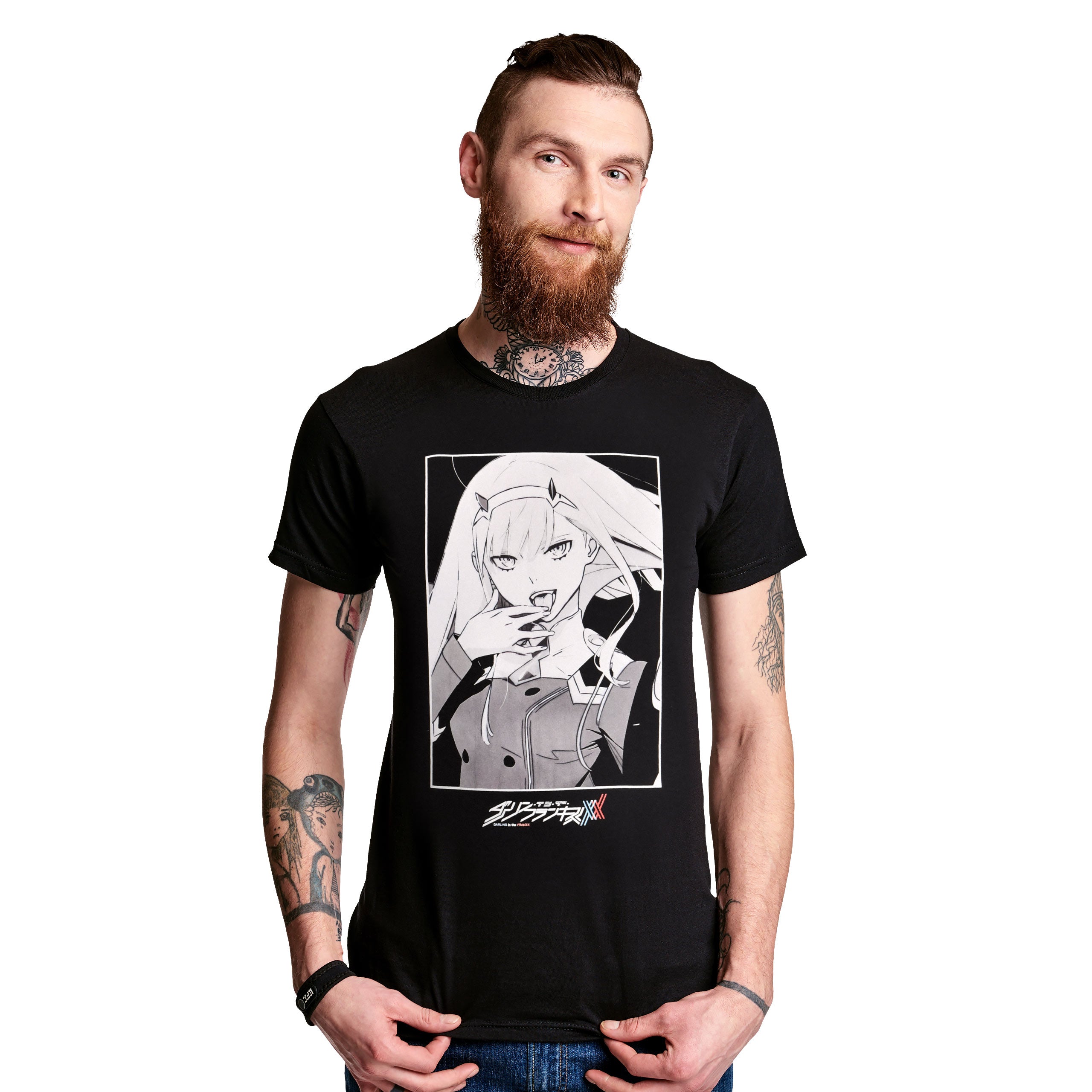 Darling in the Franxx - Zero Two Black Crew T-Shirt black – Elbenwald