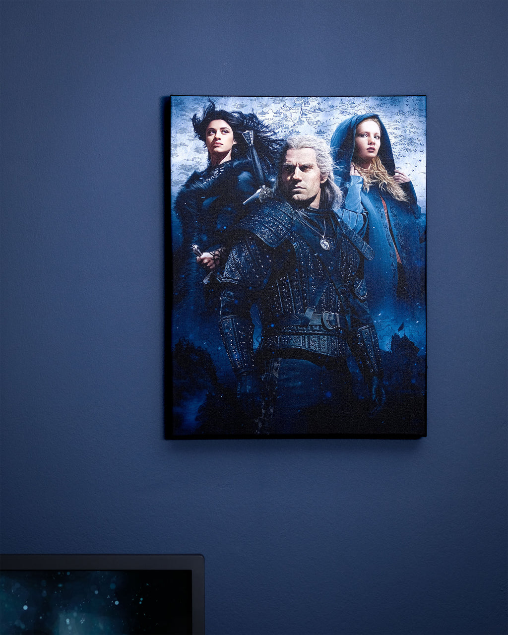 Product image Witcher - Ciri, Yennefer & Geralt Wall Picture with Light
