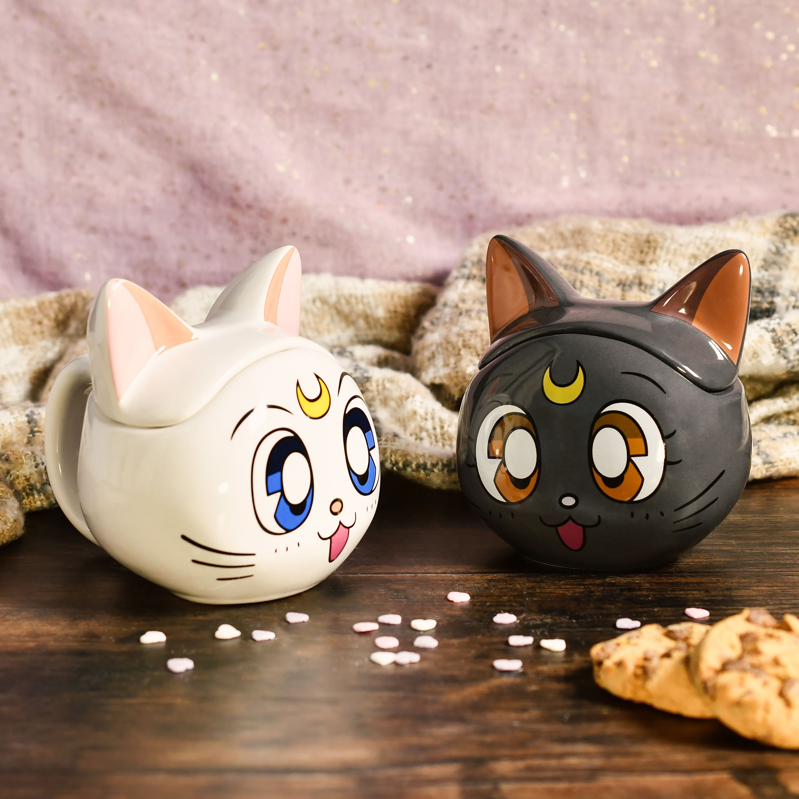 Sailor Moon - Luna and Artemis mug set – Elbenwald