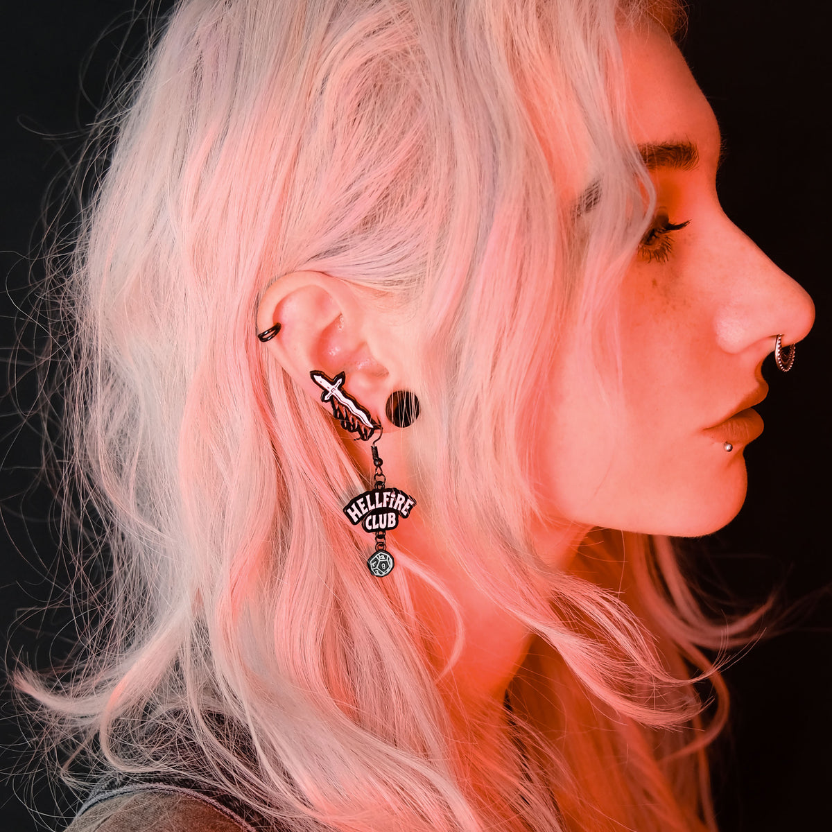 Product image Stranger Things - Hellfire Club Earrings 3-piece Set