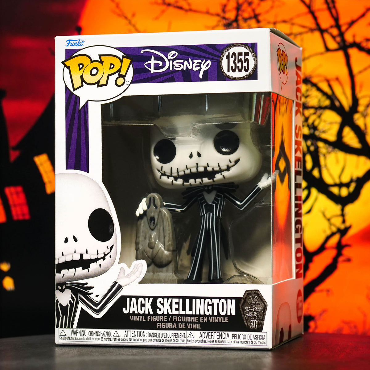 Product image Nightmare Before Christmas - Jack Skellington with Tombstone Funko Pop Figure