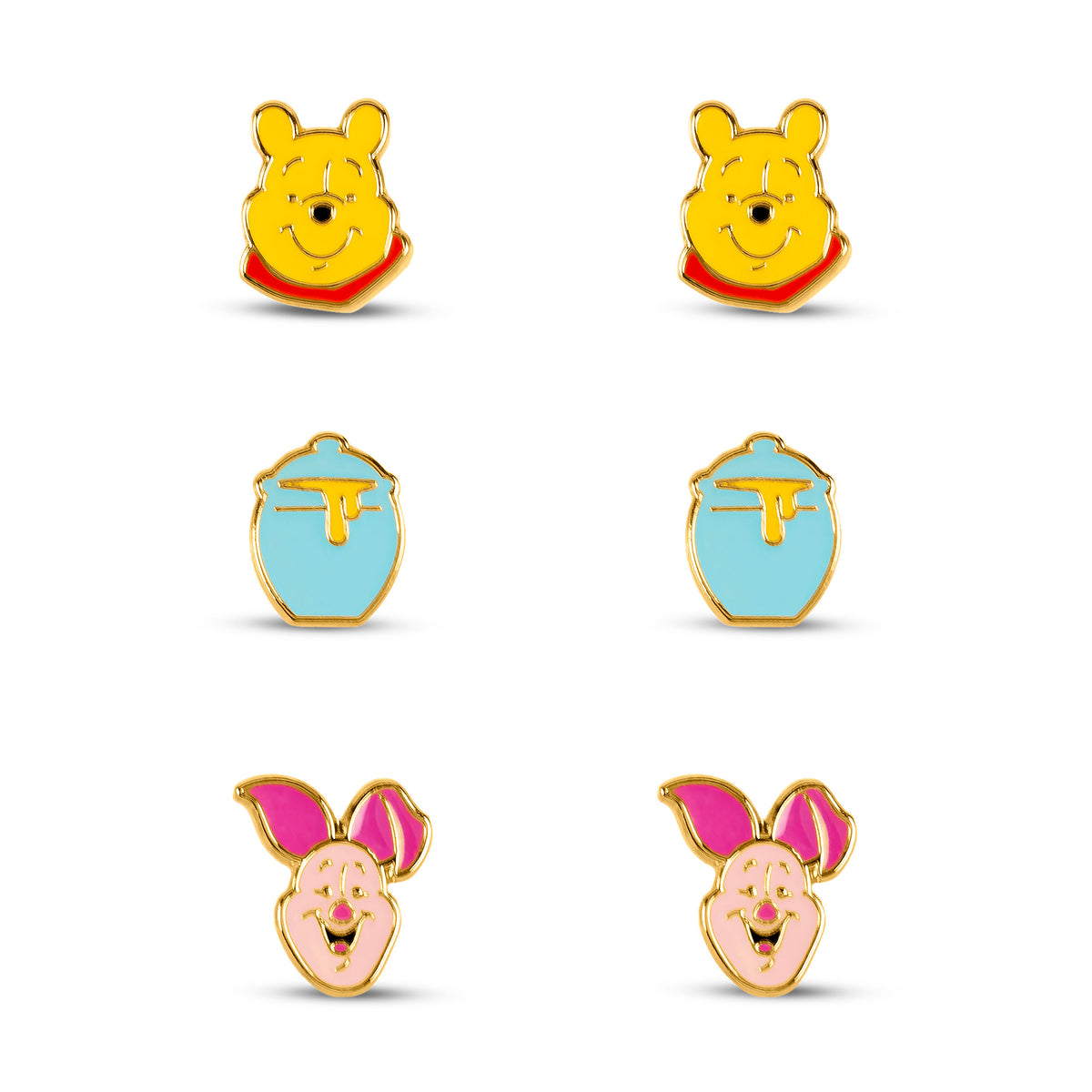 Product image Winnie the Pooh - Set of 3 Stud Earrings in Gift Box