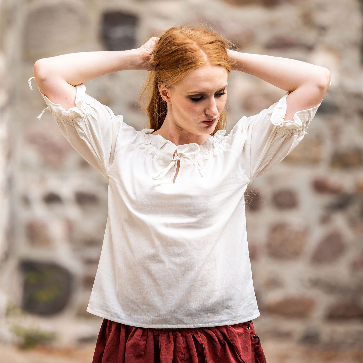 Product image Medieval Short Sleeve Blouse Vera Beige