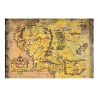 Product image The Lord of the Rings - Middle Earth Map Wooden Wall Art