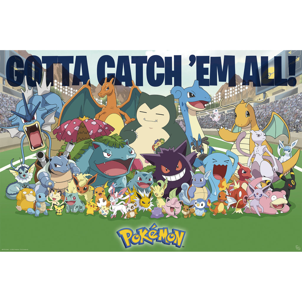 gotta catch em all pokemon cards Variant:Rowlet & Alolan Exeggutor Printed on standard poster McDonald's Pokemon Card Check posters