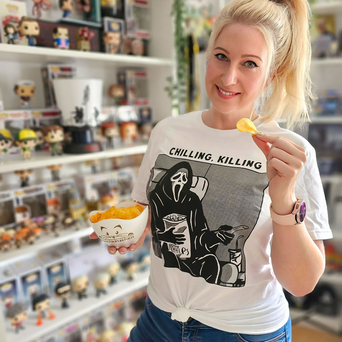 Product image Ghost Face - Chilling, Killing T-Shirt white