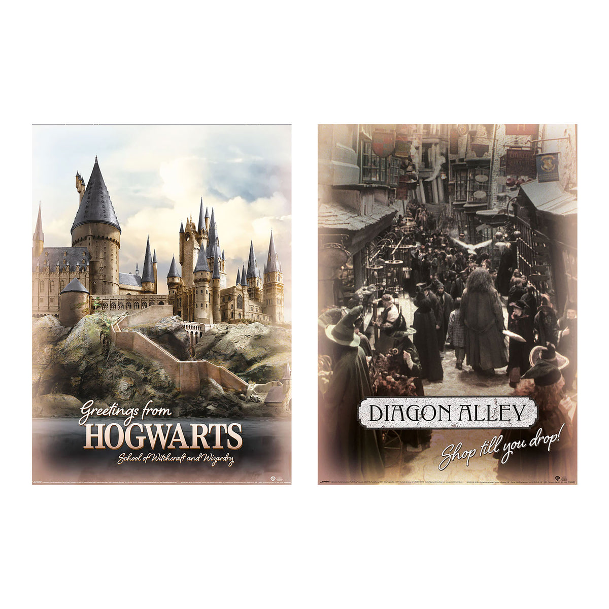 Product image Harry Potter - Hogwarts & Diagon Alley Poster 2 Set