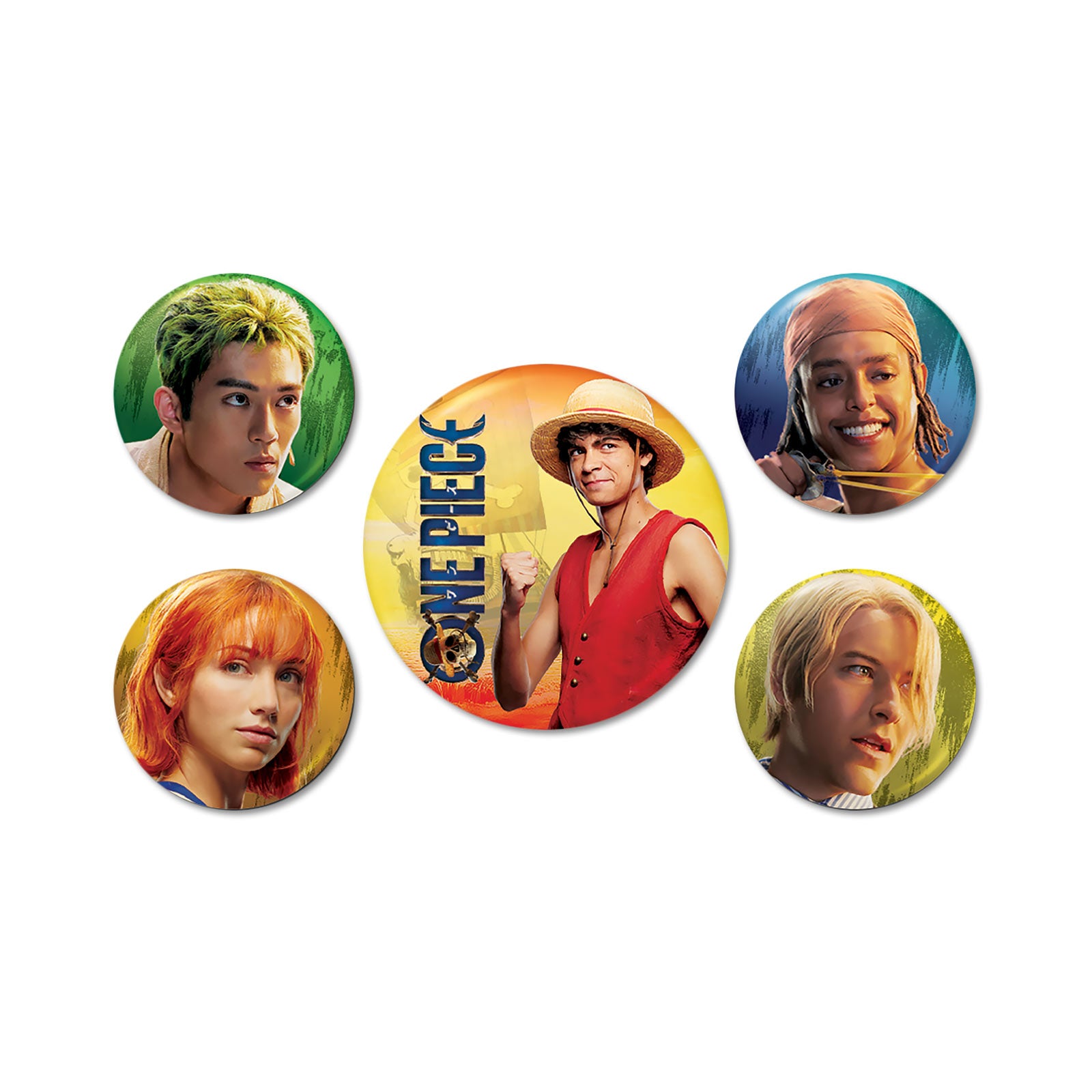 Product image One Piece - Live Action Straw Hat Crew Button 5-piece Set