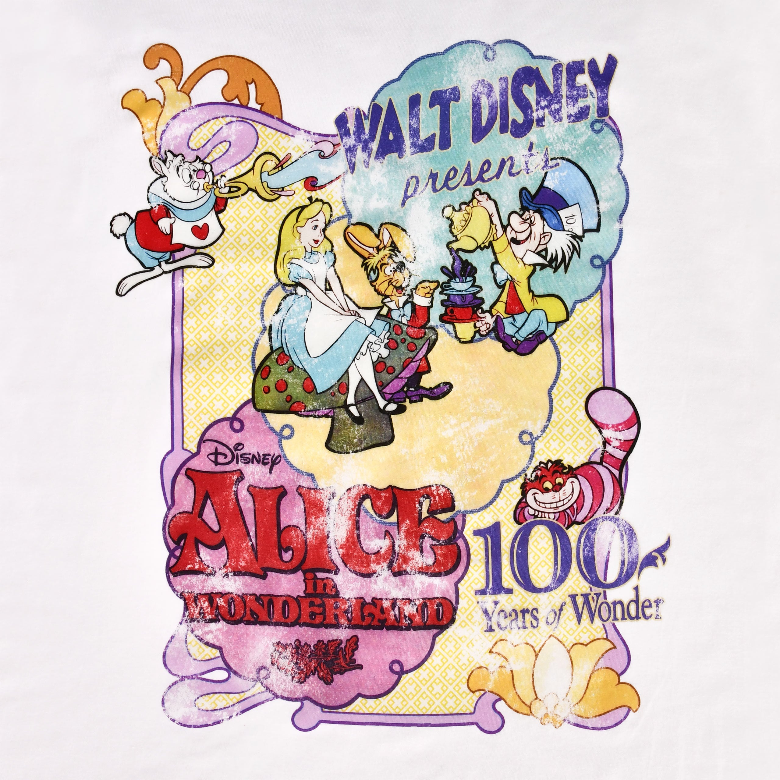 Product image Alice in Wonderland - Vintage Poster T-Shirt white