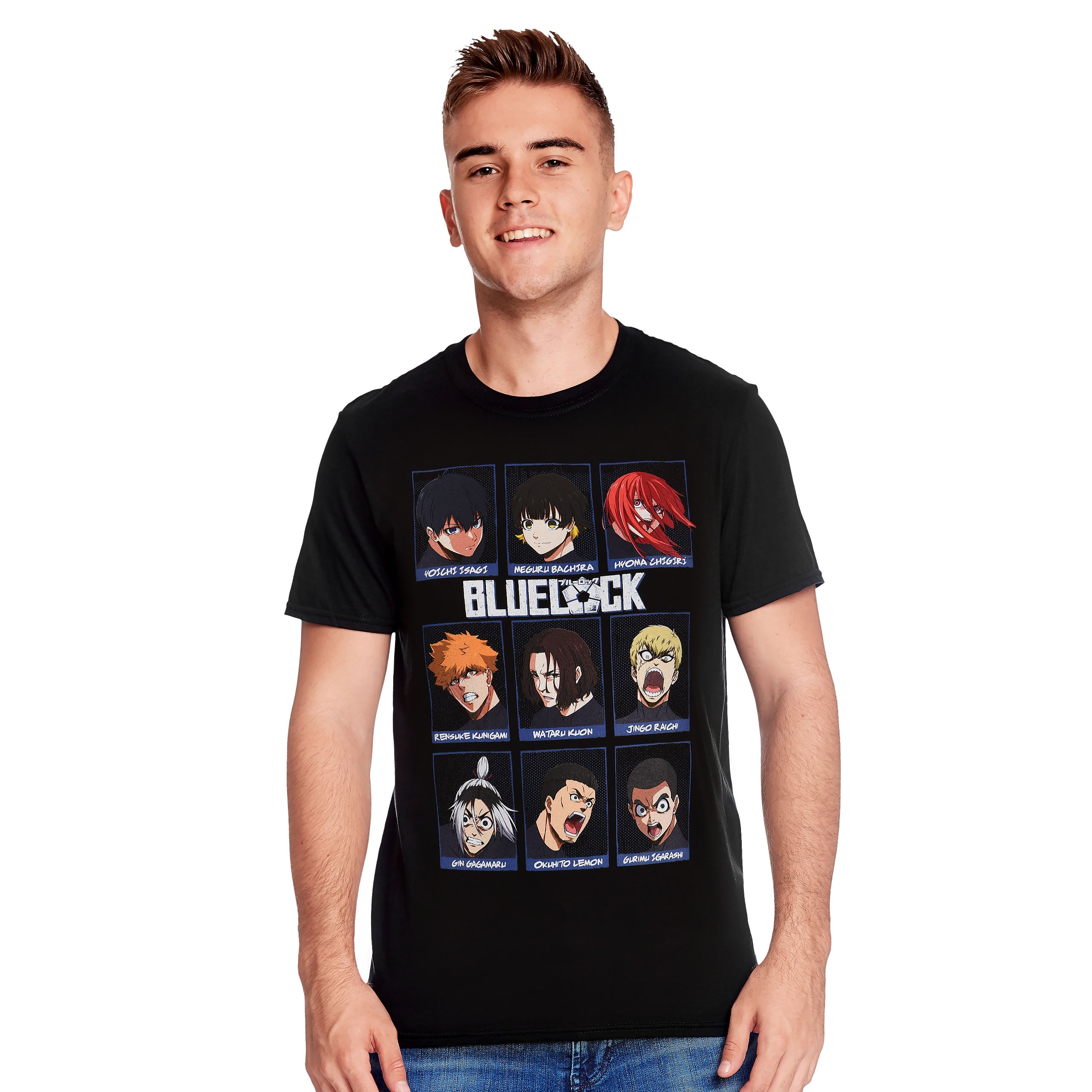 Blue Lock - Characters T-Shirt Black – Elbenwald