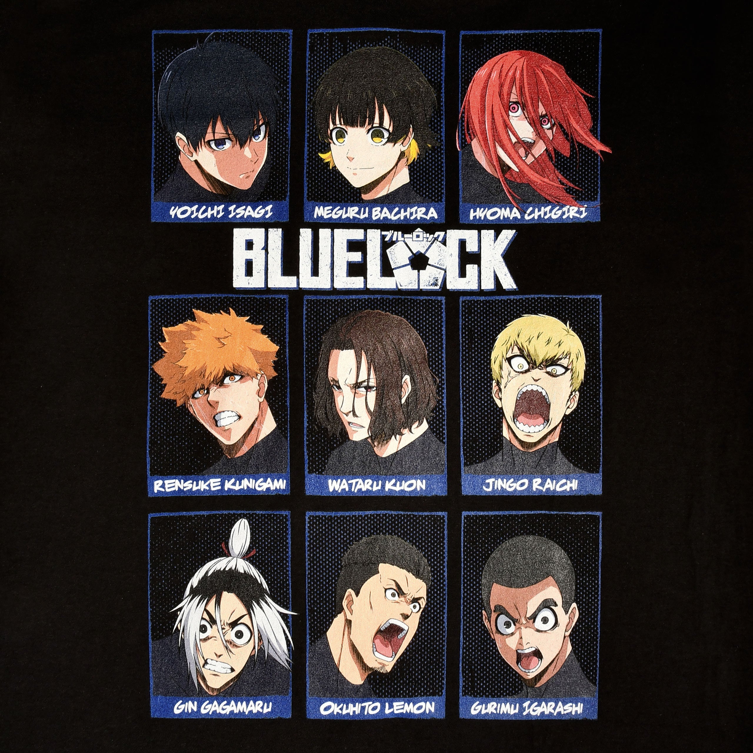 Product image Blue Lock - Characters T-Shirt Black