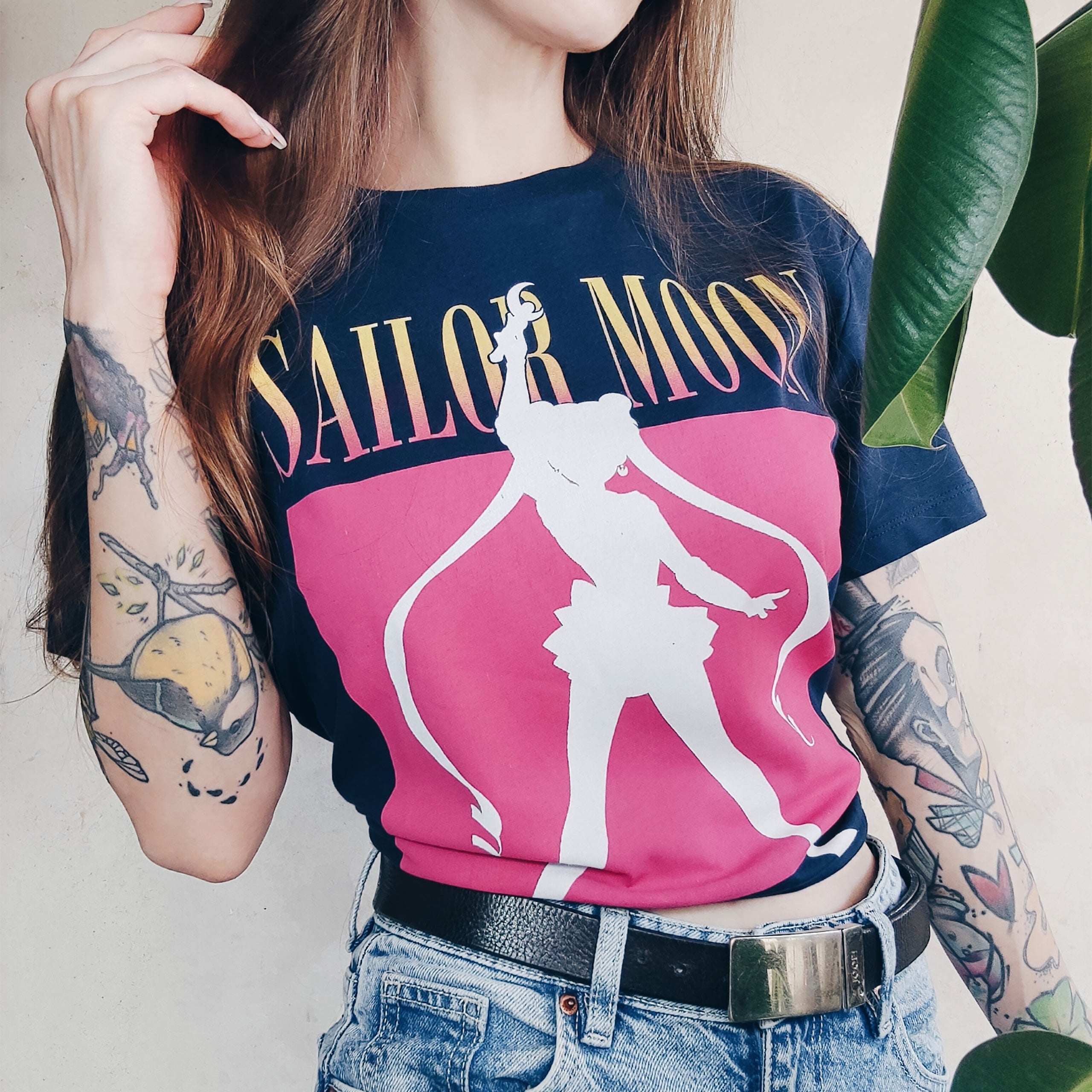 Sailor Moon - Silhouette T-Shirt Blue – Elbenwald