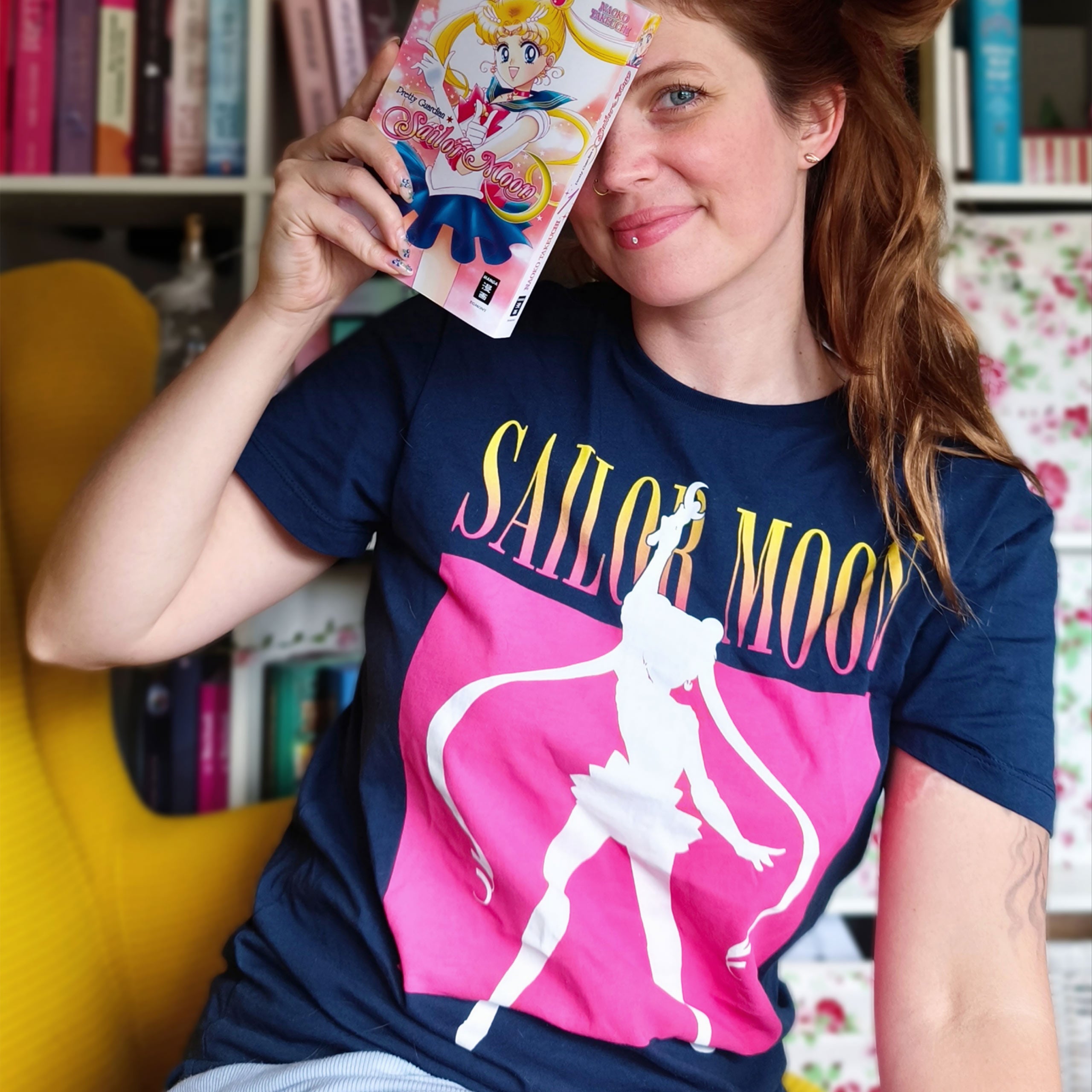 ‼️新品未使用‼️Sailor Moon silhouette T-shirt L Sailor Moon - Silhouette T-Shirt Blue – Elbenwald