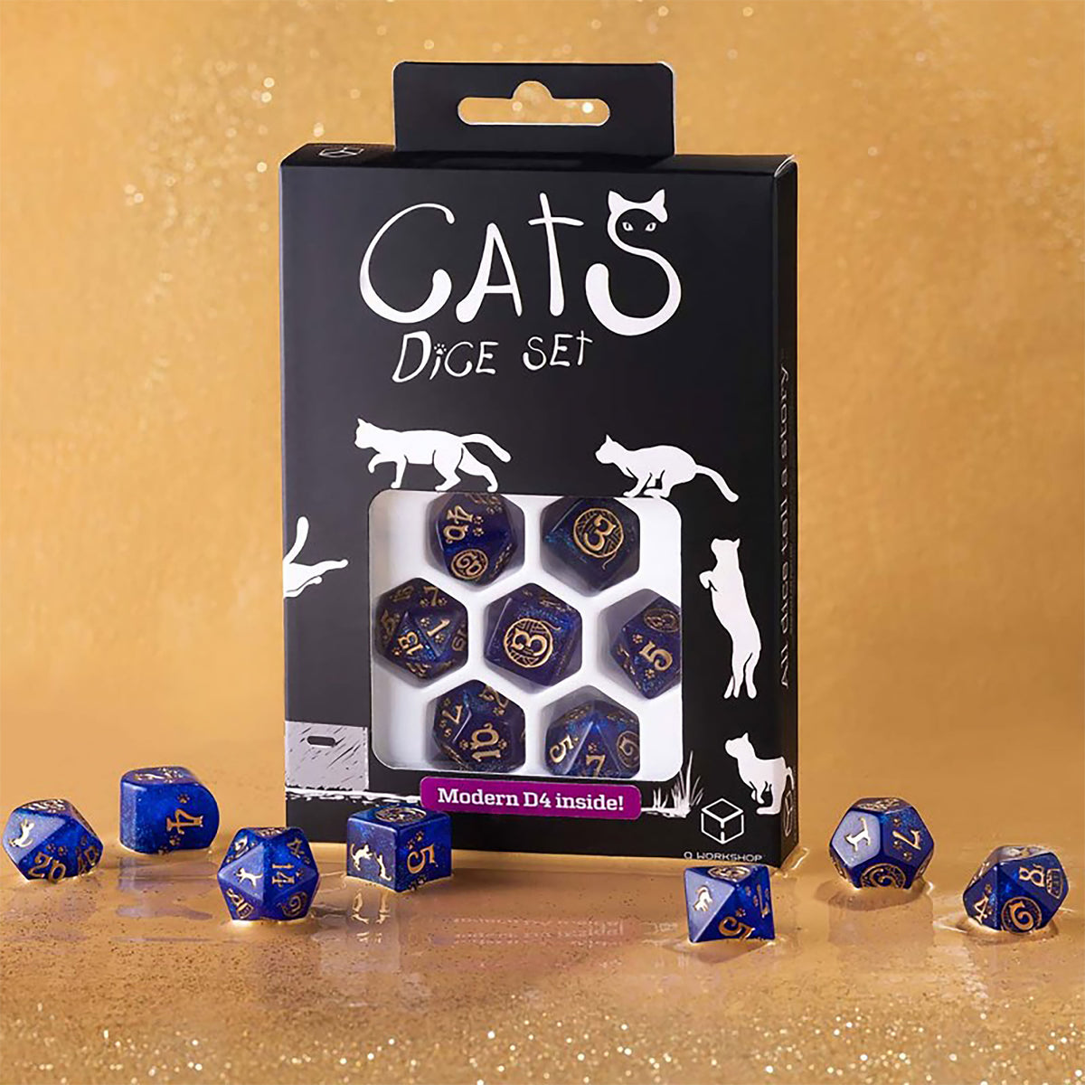 Product image Cats Meowster Modern RPG Dice Set 7pcs