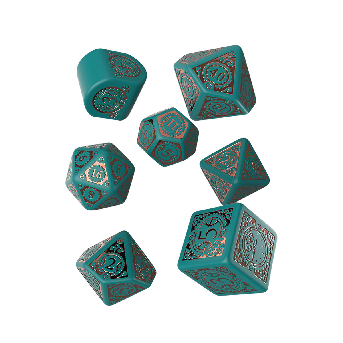 Product image Steampunk Clockwork Nautical Apparatus Modern RPG Dice Set 7pcs