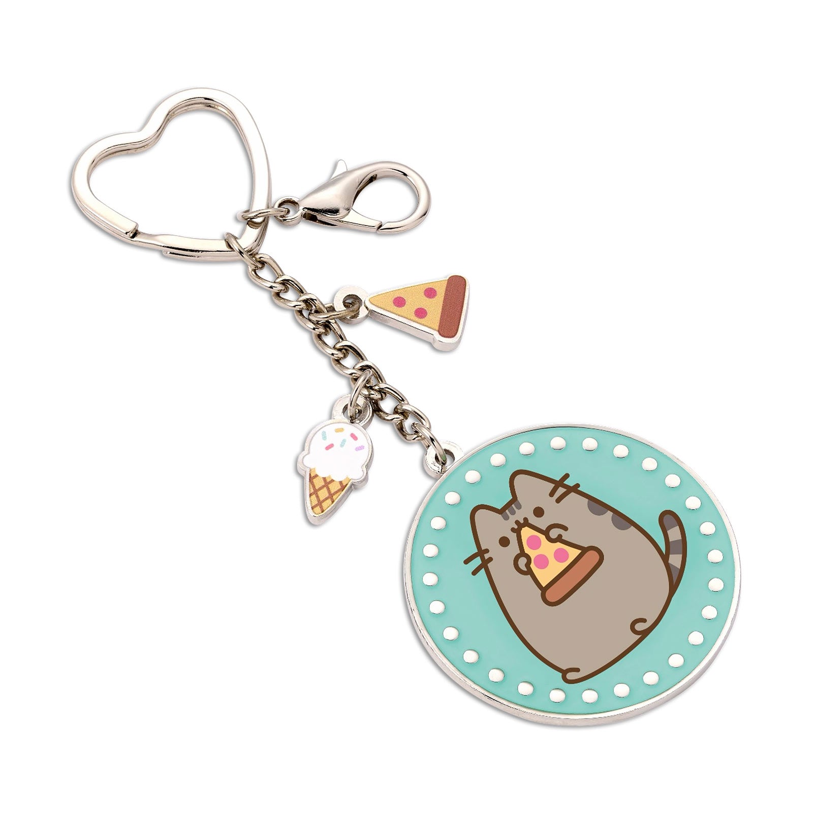 Pusheen - Eat Pizza Keychain – Elbenwald