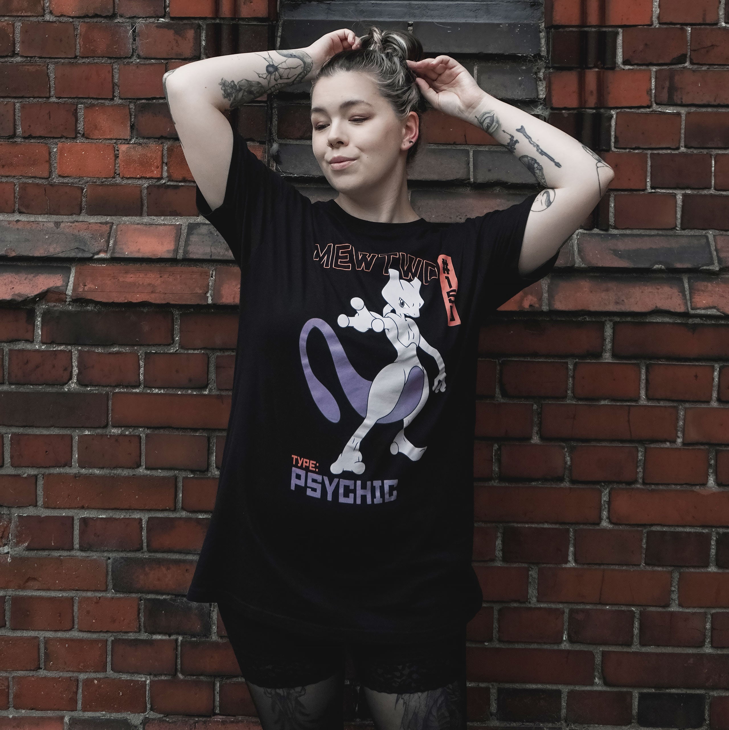 Pokemon - Mewtwo T-Shirt black – Elbenwald