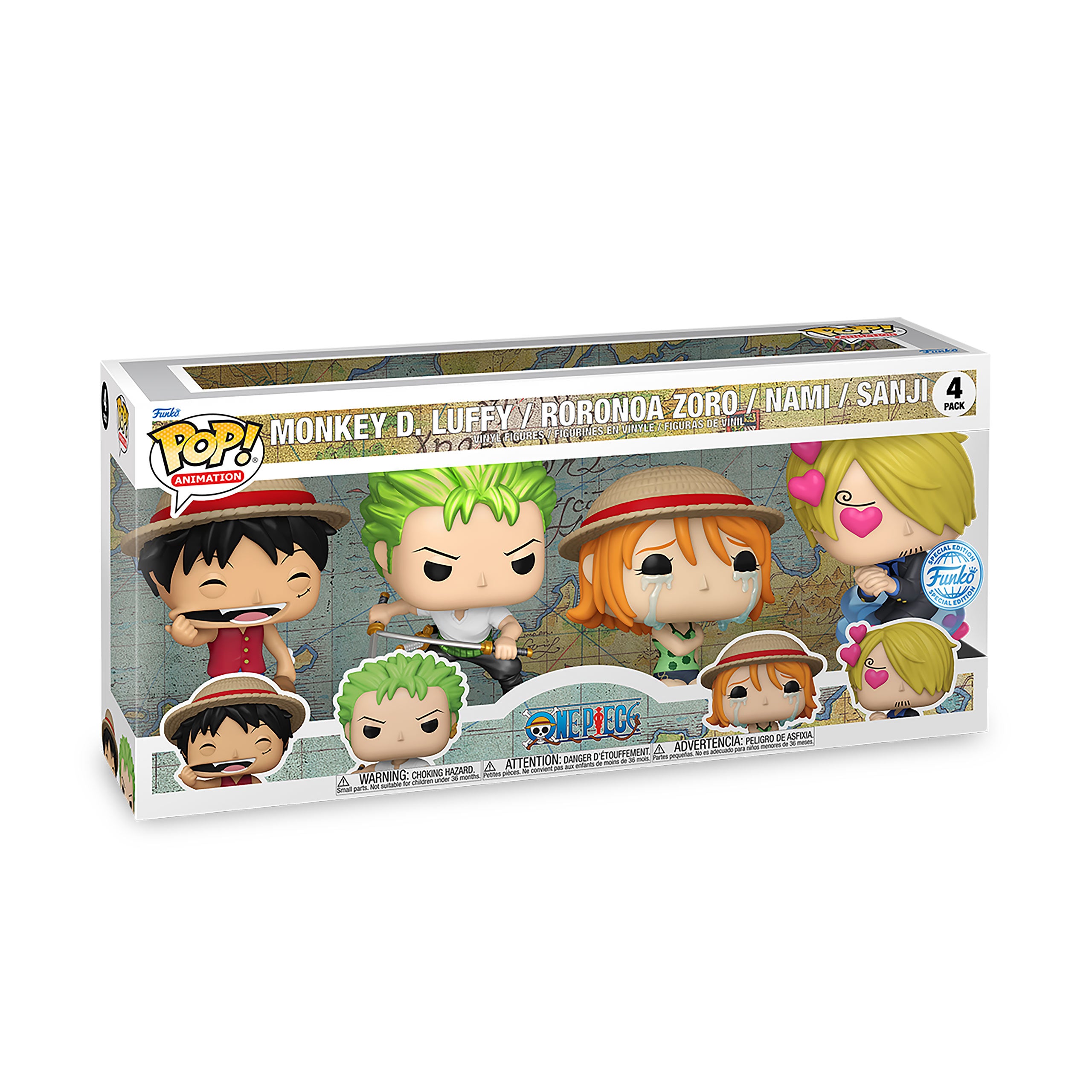 One Piece - Refresh Funko Pocket Pop 4 Figures Set – Elbenwald