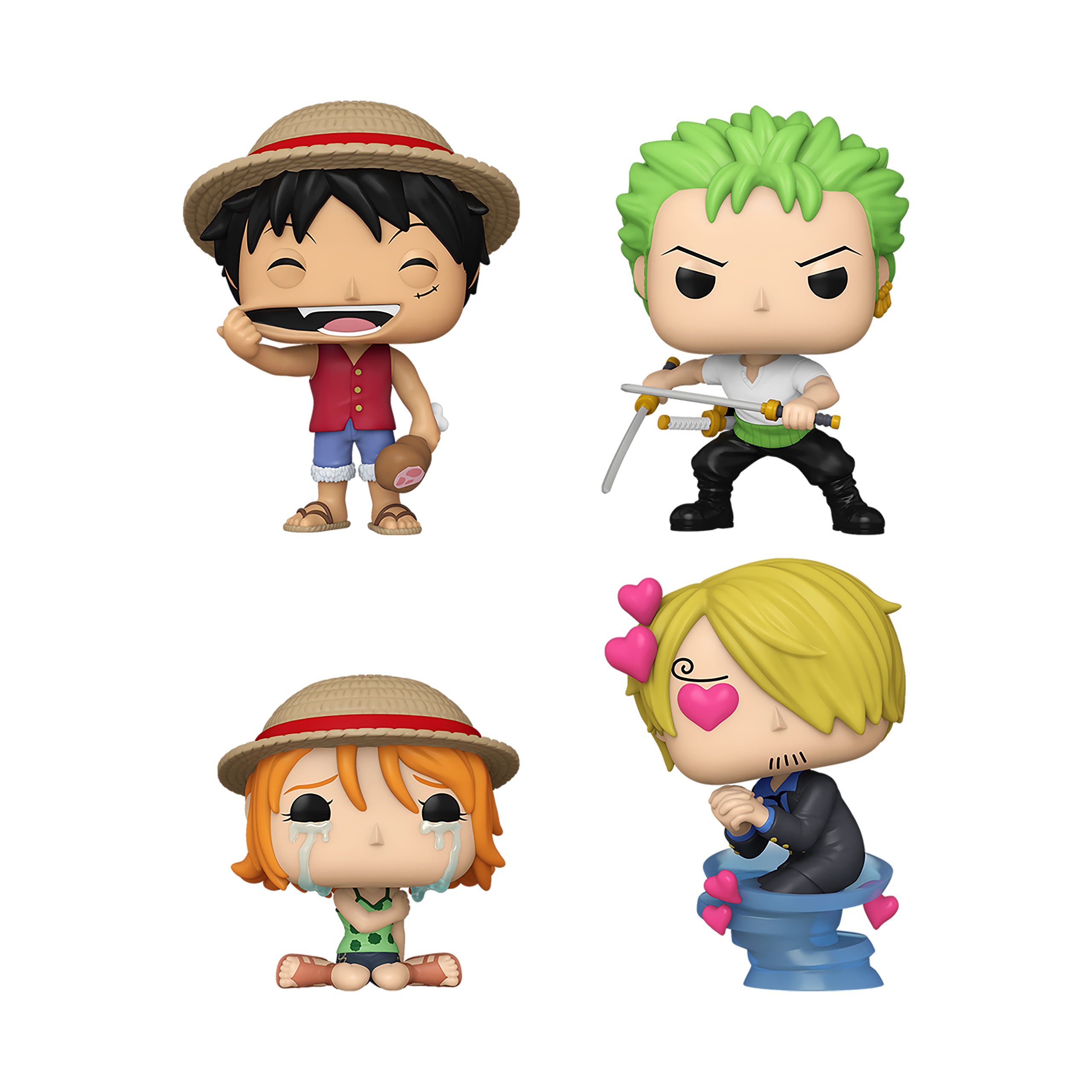 One Piece - Refresh Funko Pocket Pop 4 Figures Set – Elbenwald