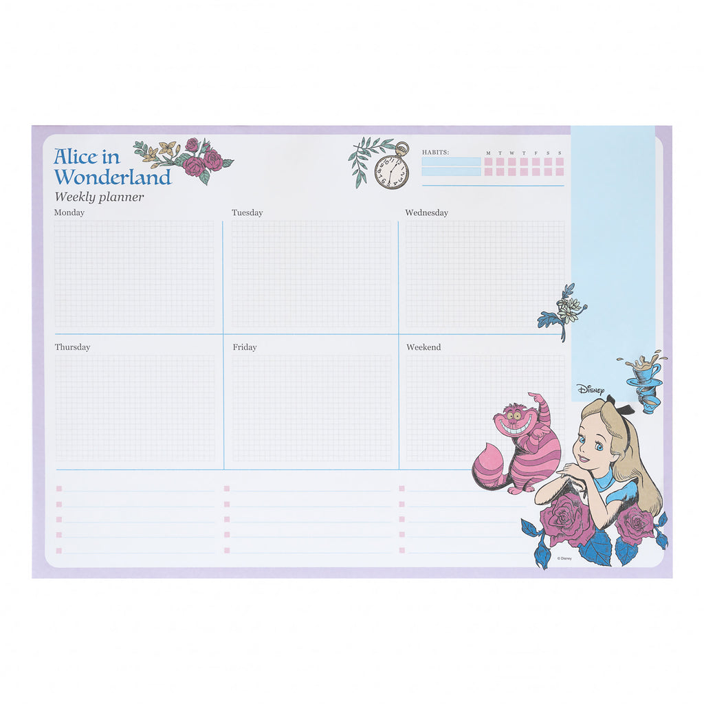 Product image Alice in Wonderland - Flower Weekly Planner