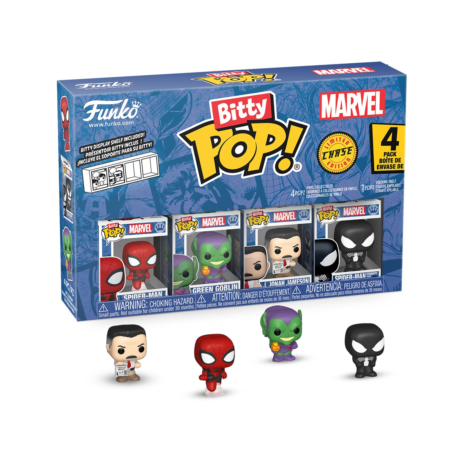 Marvel - Spider-Man Funko Bitty Pop 4-Pack Figure Set Series 1