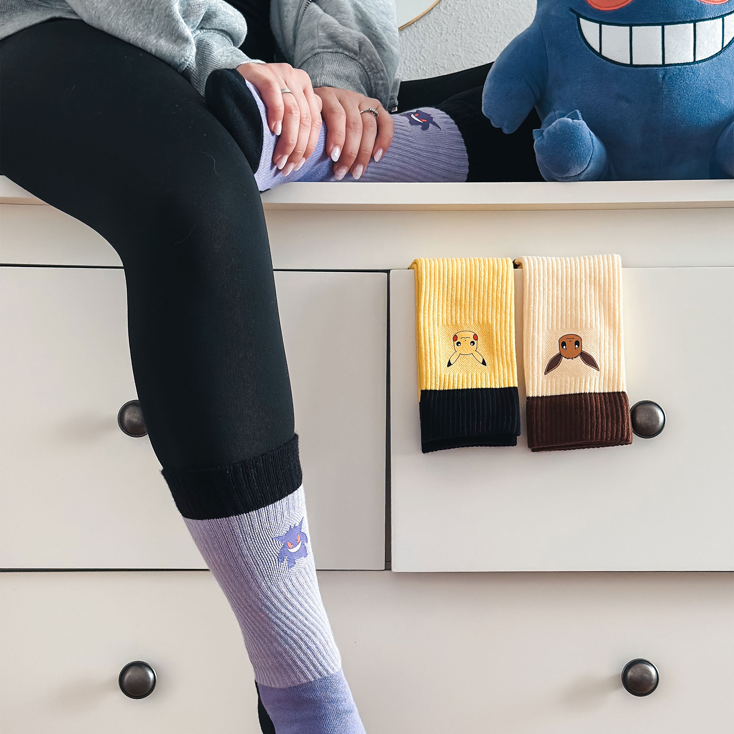 Product image Pokemon - Pikachu, Eevee and Gengar Socks 3-Pack