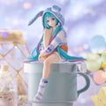 Product image Hatsune Miku - Miku Rabbit Ear Hood Pajama Blue Noodle Stopper Figure