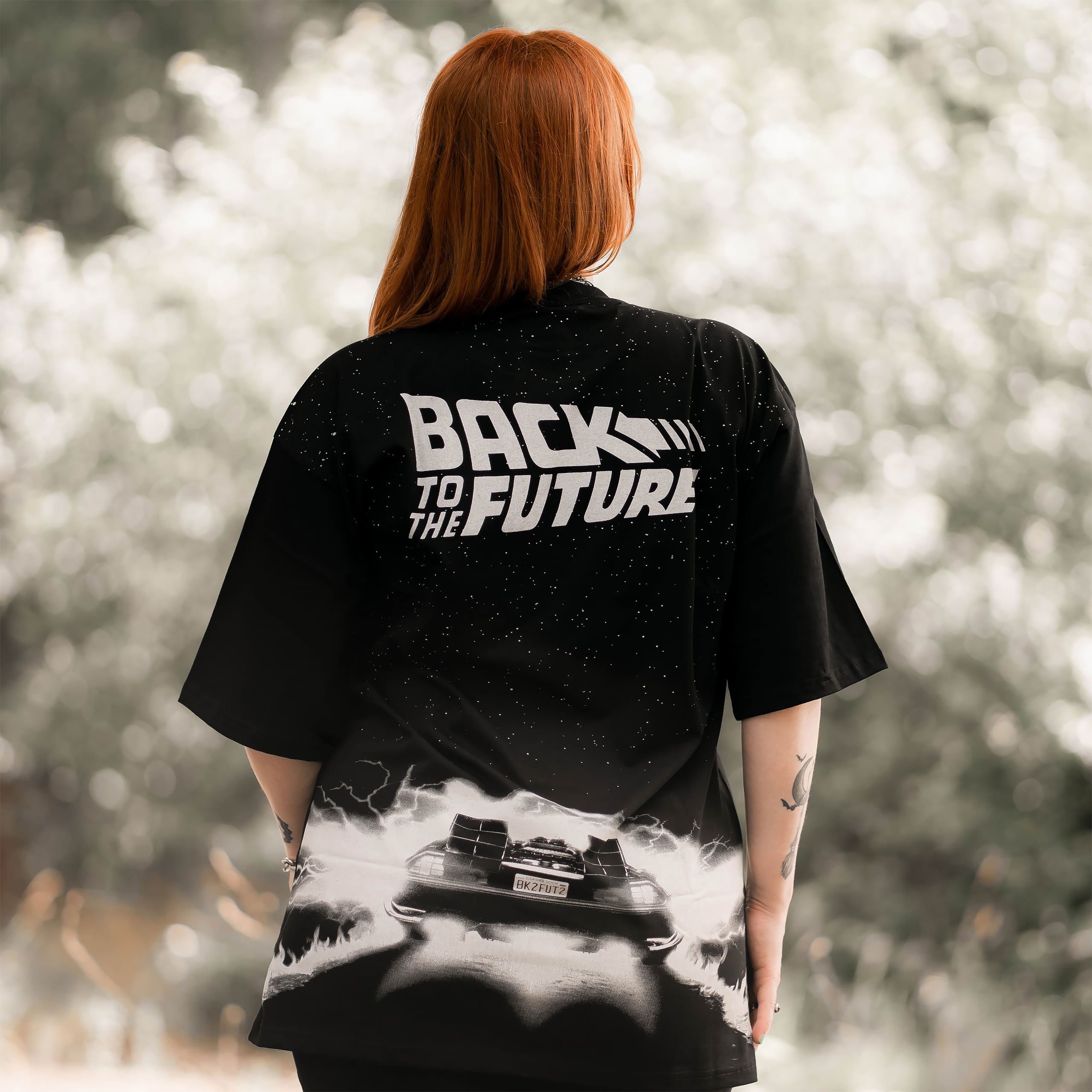Back to the Future - DeLorean Oversize T-Shirt black – Elbenwald